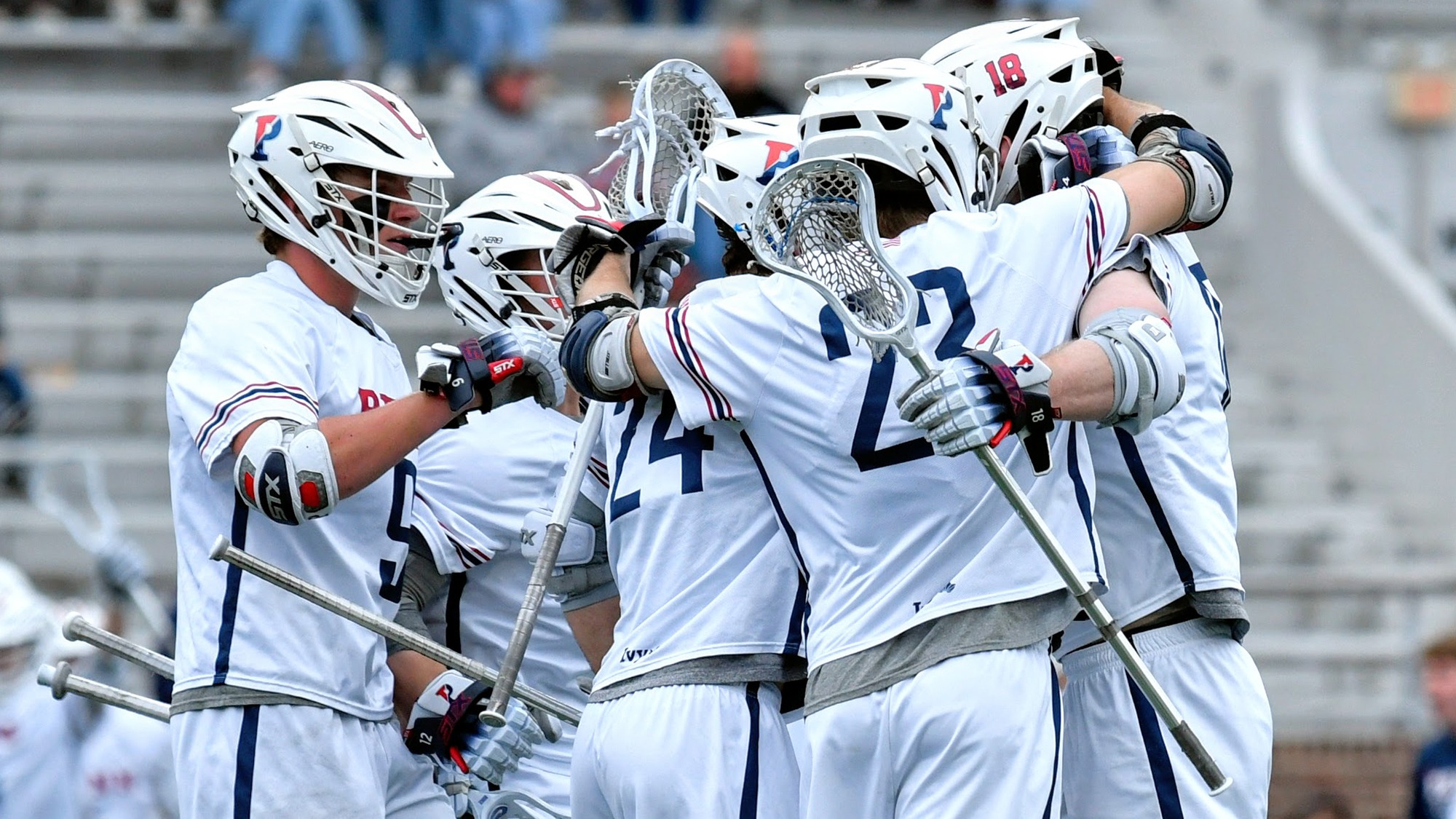 celebration shot vs. Yale 04-05-2025