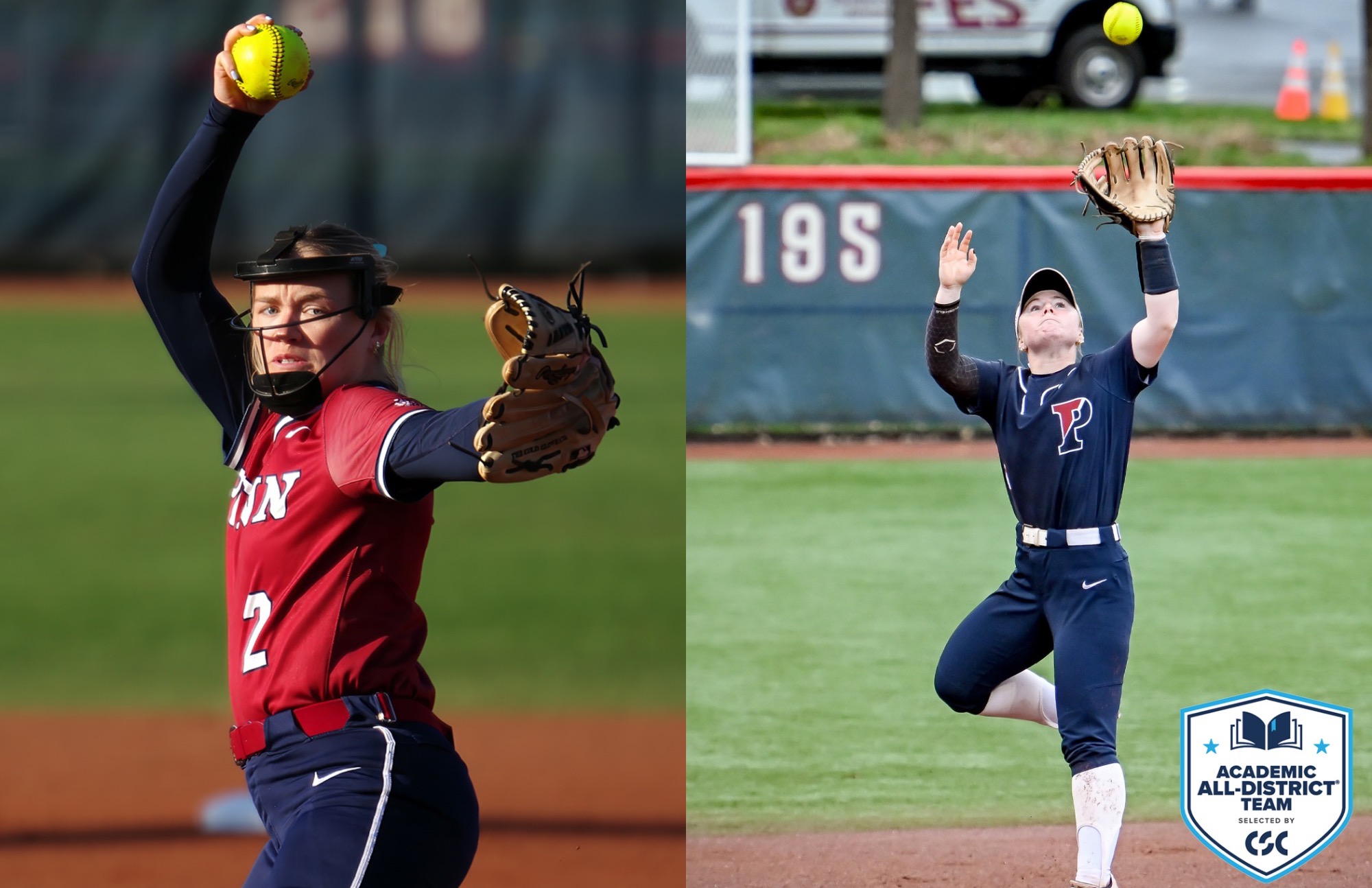 Bauerle and Bean CSC Academic All-District