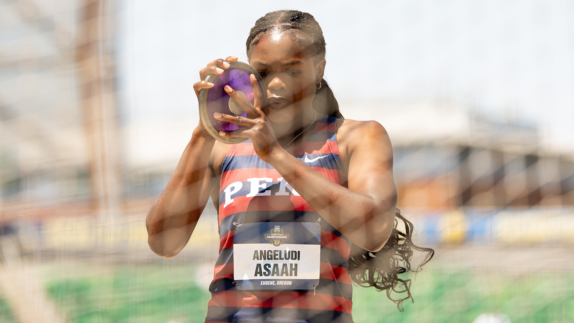 Angel Asaah at NCAA Outdoors 2025