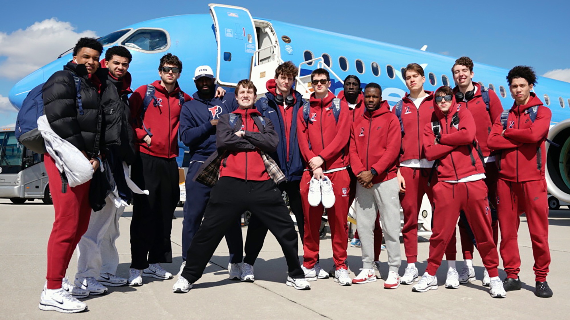 MBB with charter plane on way to NCAA Tournament 3-17-2026