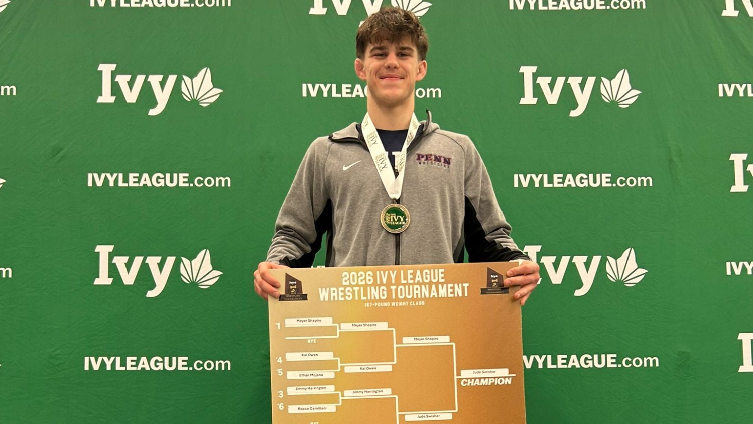 Jude Swisher 2026 Ivy League Champion