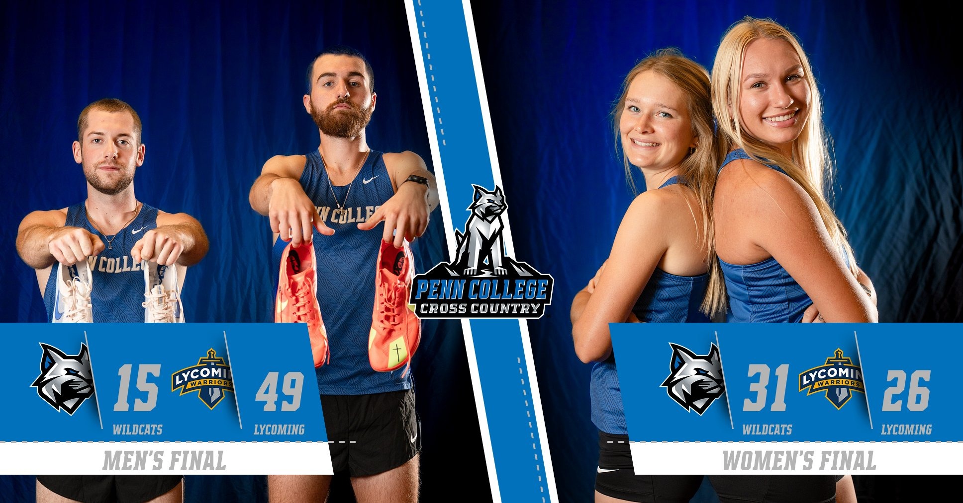 Penn College cross country results vs. Lycoming College on Oct. 8, 2026