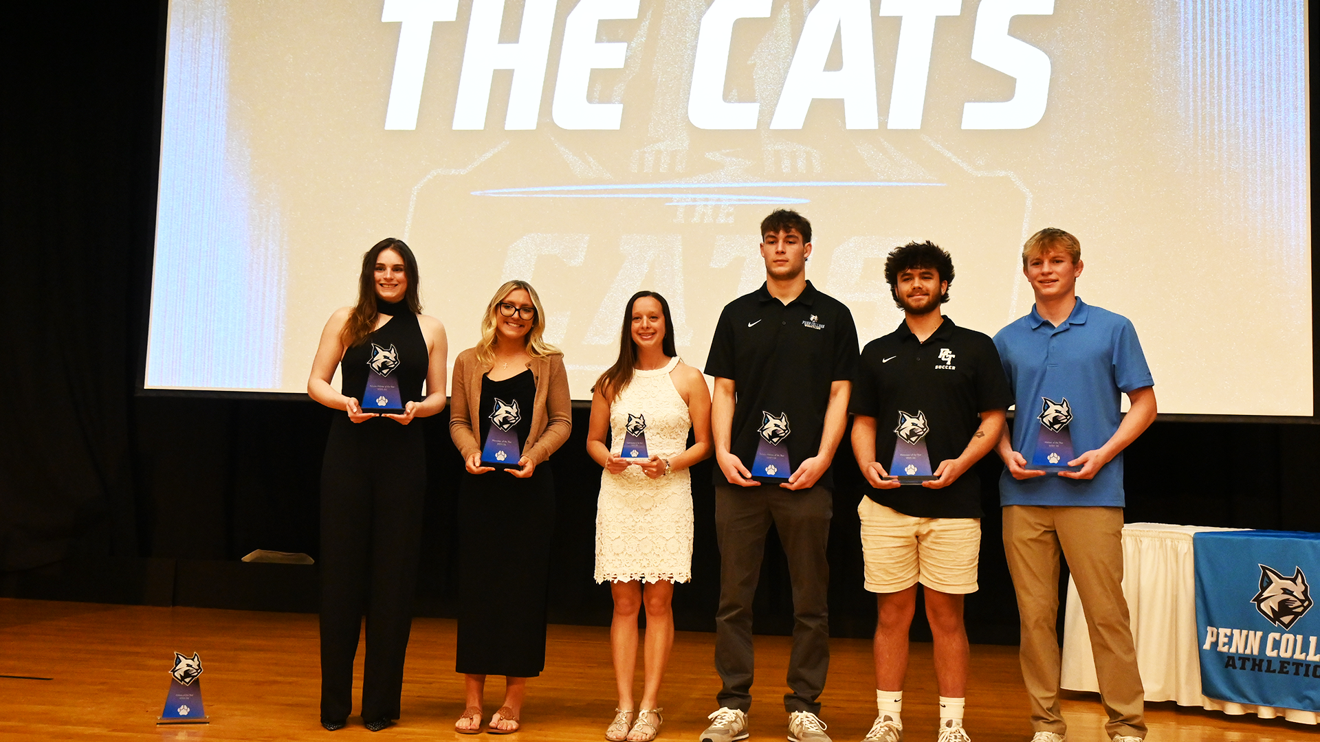 Penn College student athletes dressed up for the ninth annual CATS Awards