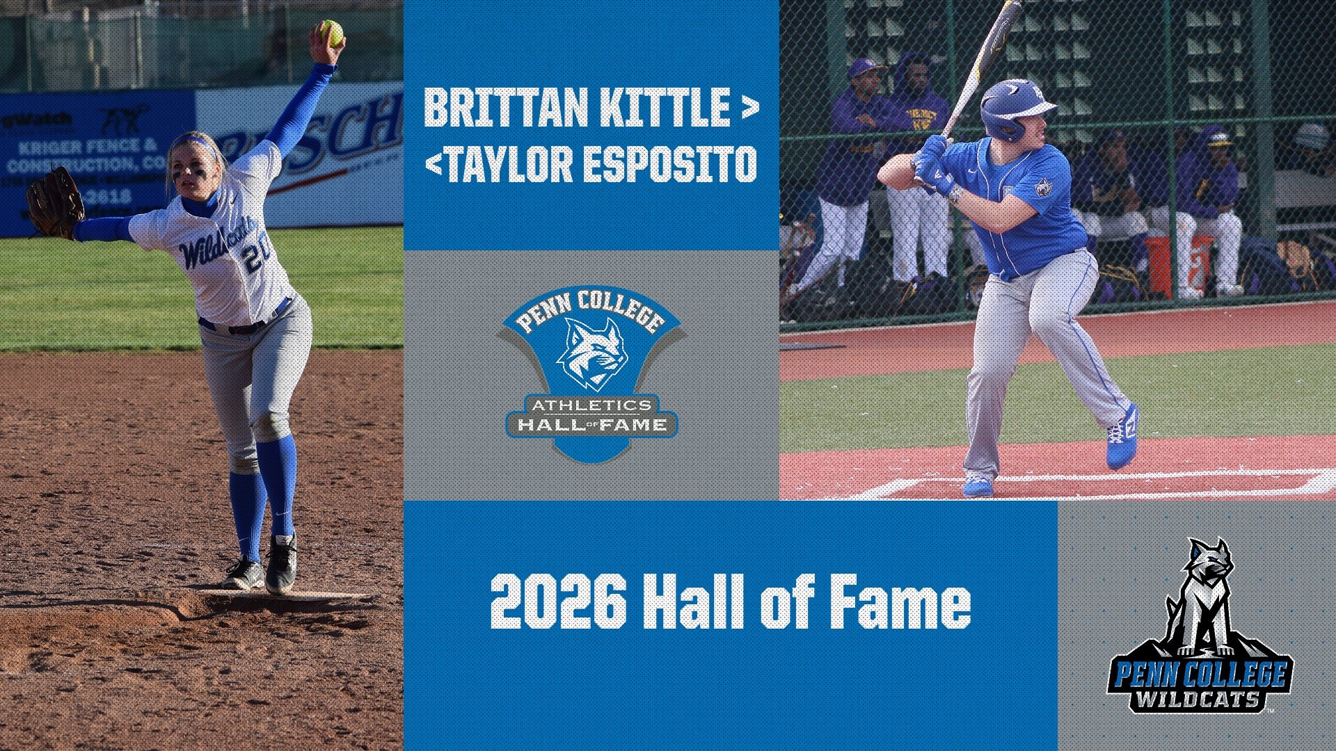 Graphic of 2 hall of fame inductees