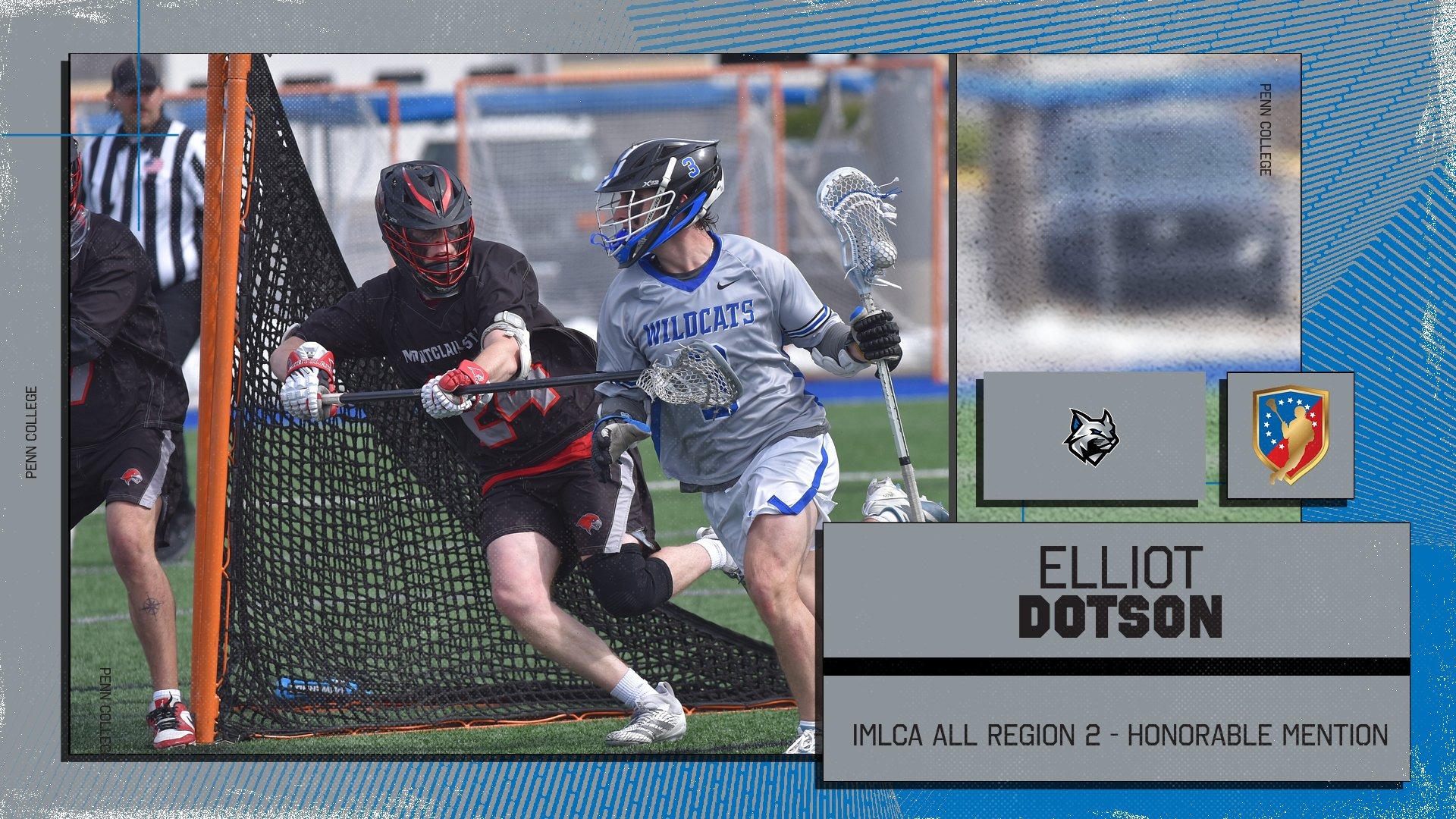 EDot All-Region graphic of lacrosse player