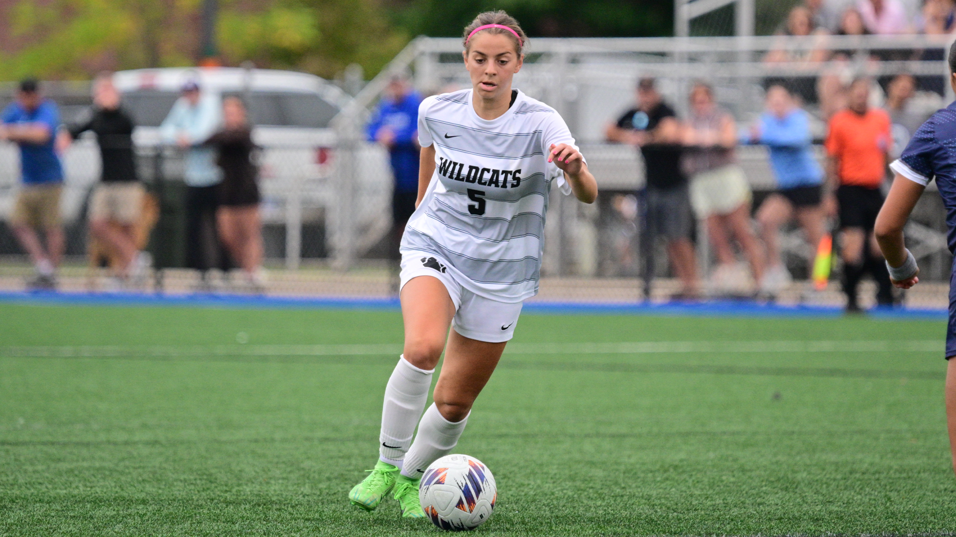 Penn College women's soccer players competing against Moravian