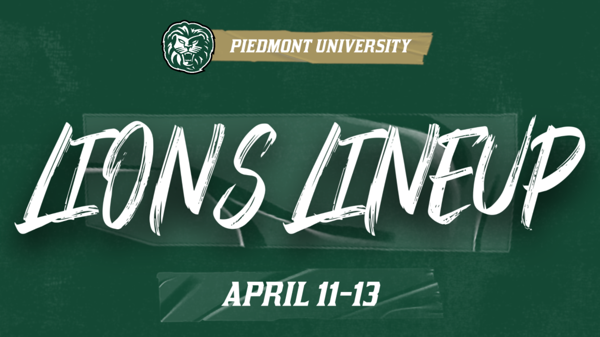 Lions Lineup - Homepage April 11-13