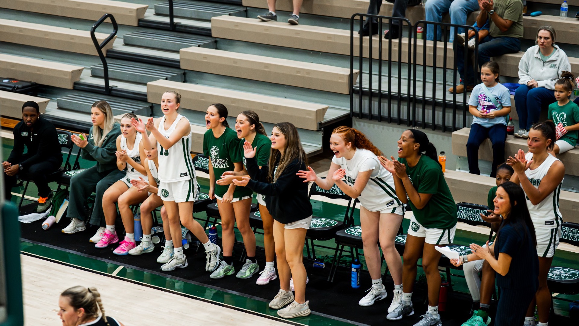 WBB Bench Celebration 2025