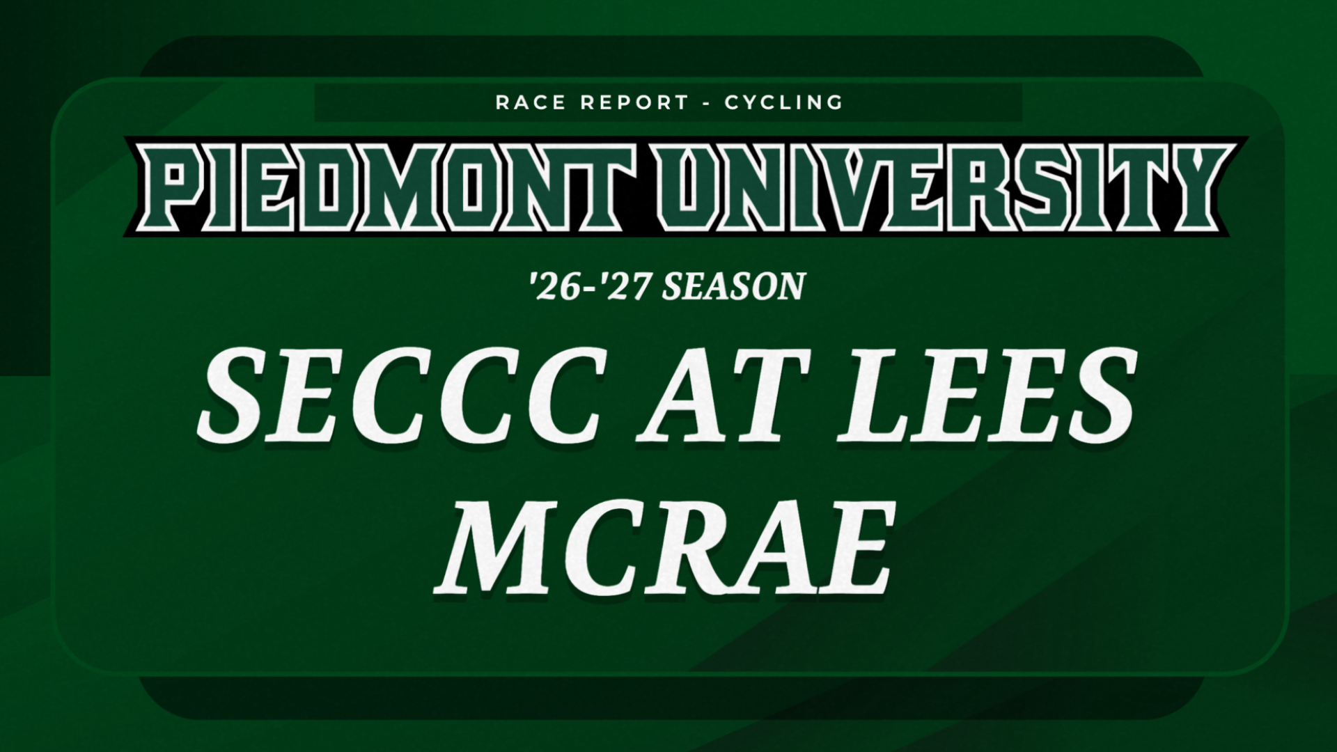 2026 CYCL SECCC at Lees McRae