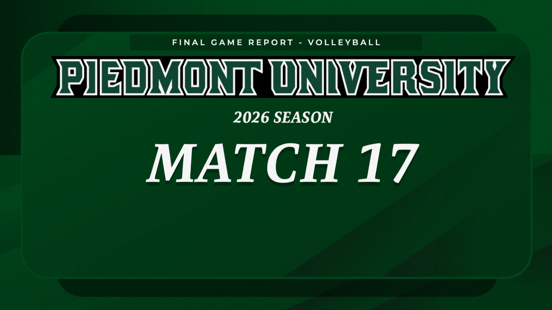 VOLL Match Report