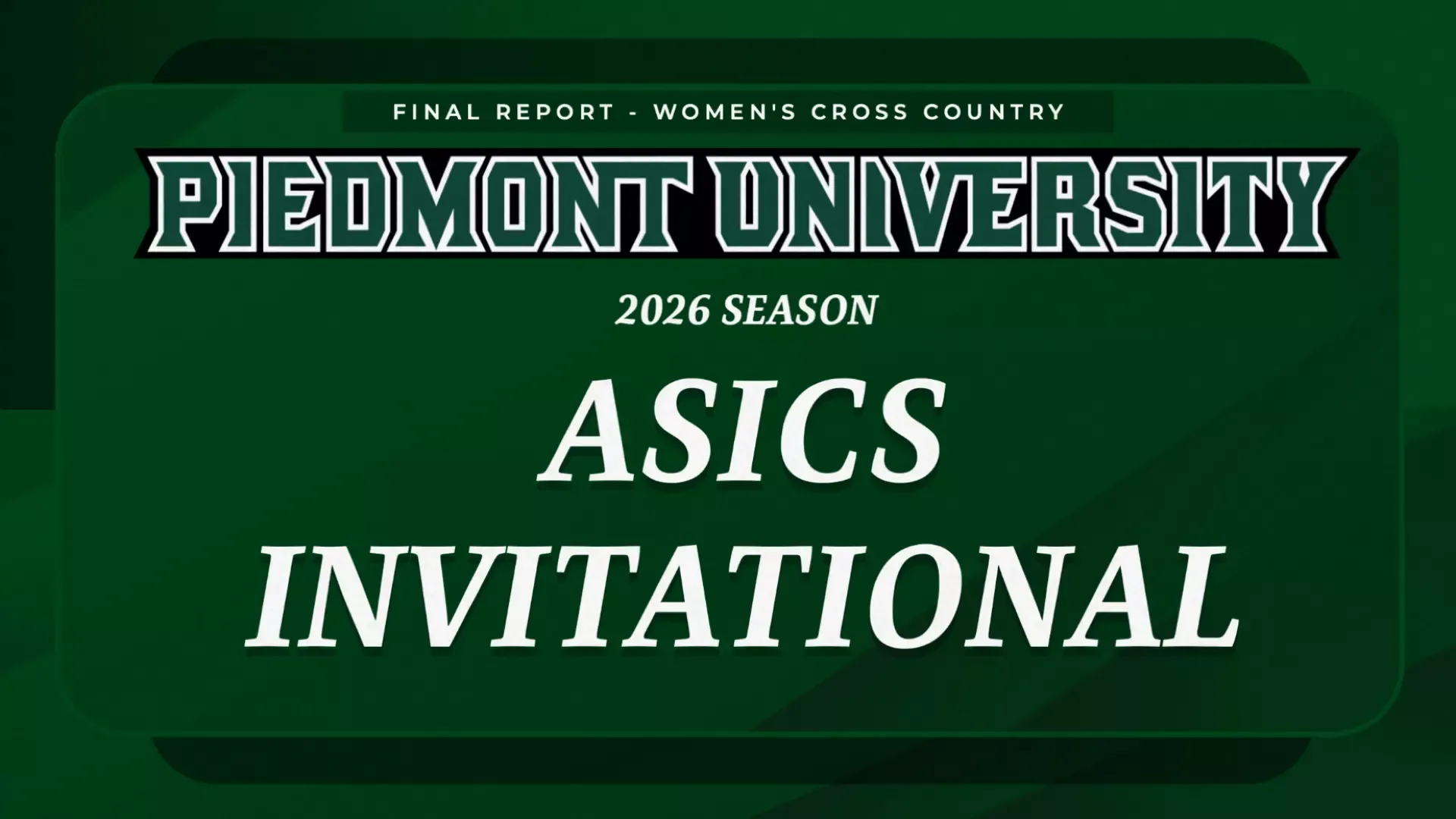 Women's XC Final Report