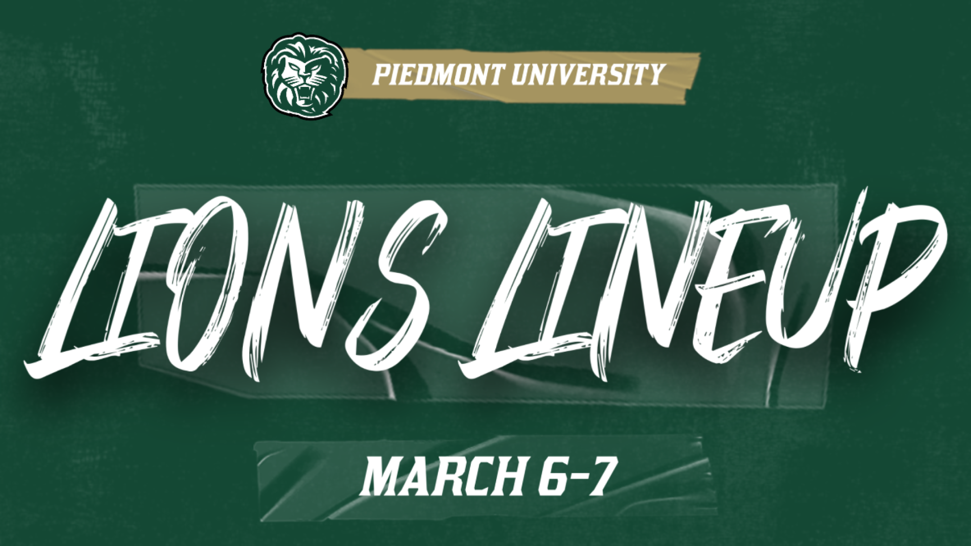 Lions Lineup Homepage - March 6-7
