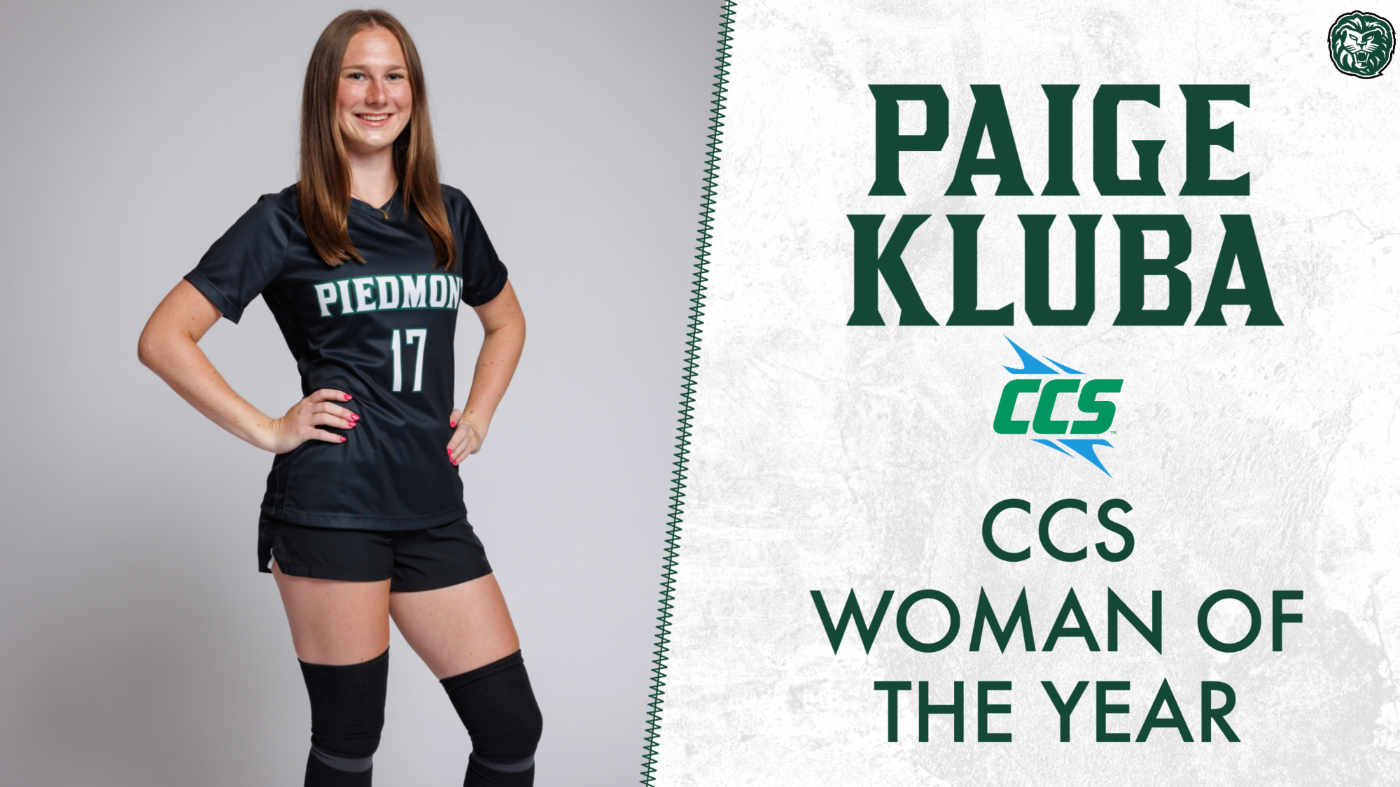 CCS Woman of the Year Paige Kluba