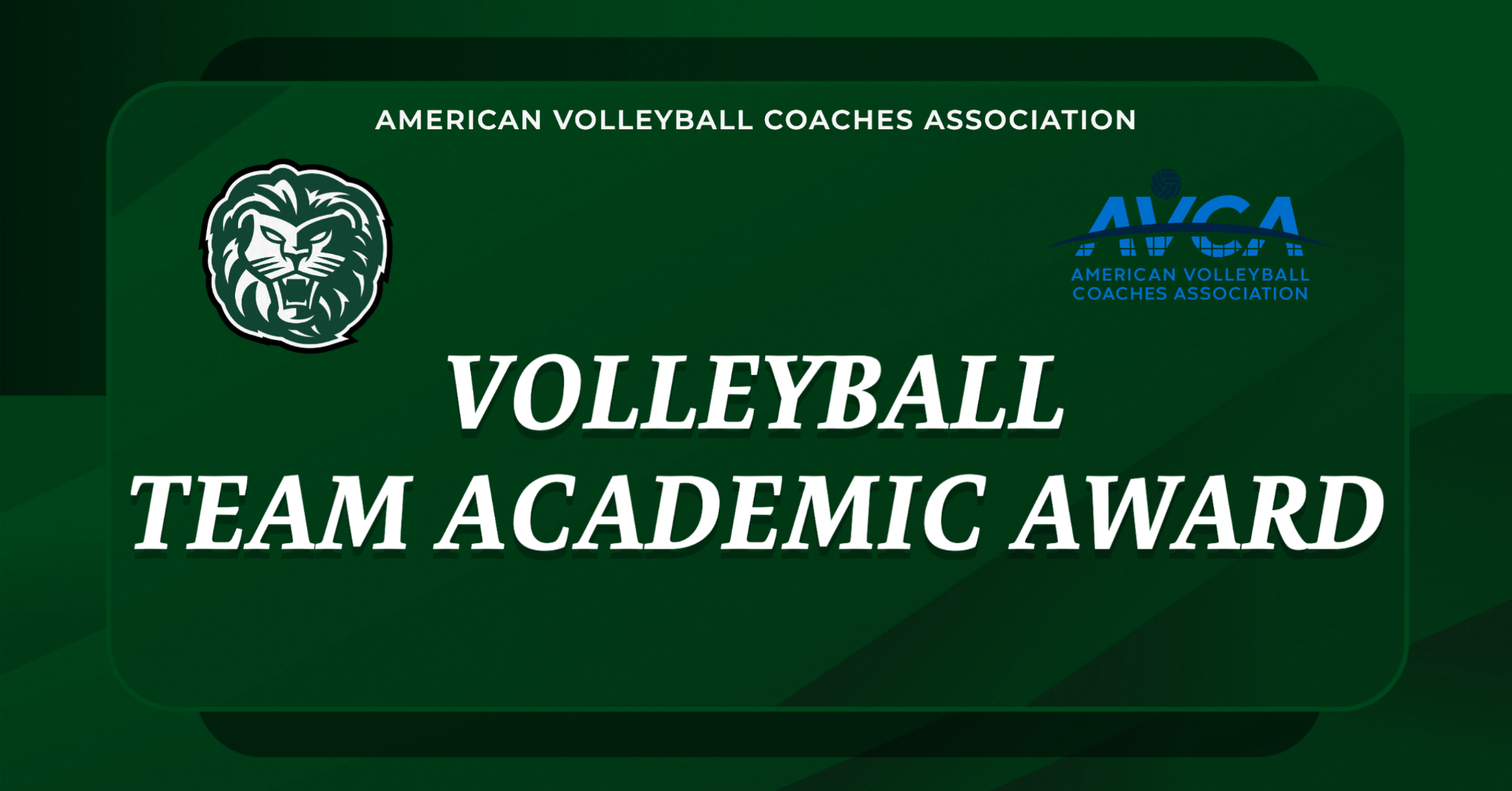 Emerald Volleyball Team Academic Award