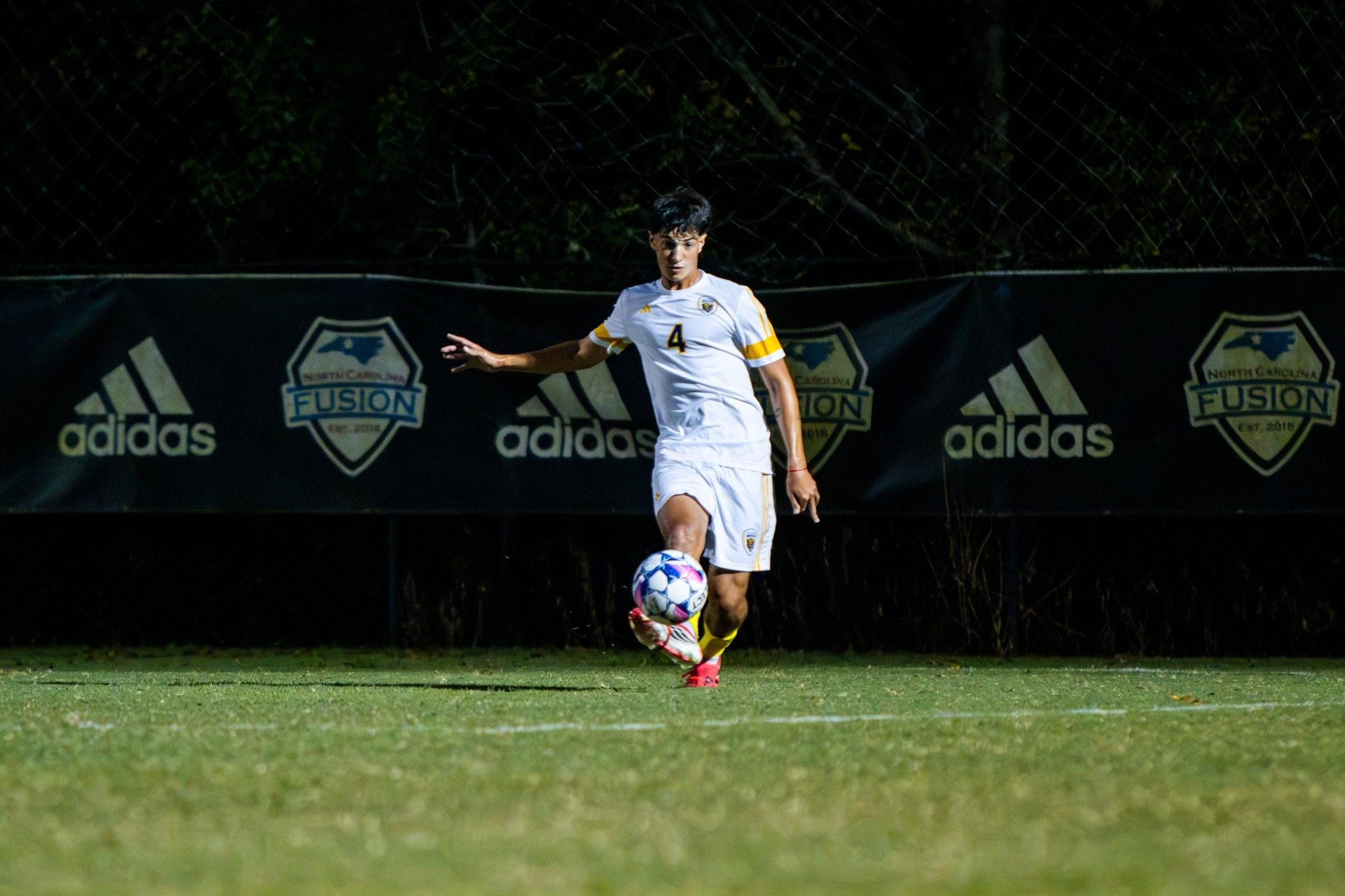 Mateo Echeverria kicking the ball
