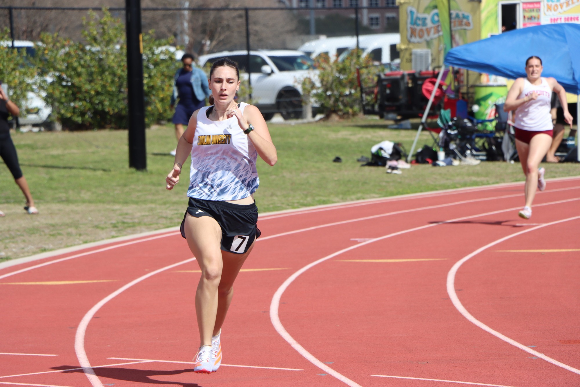 Selah Hampton competing