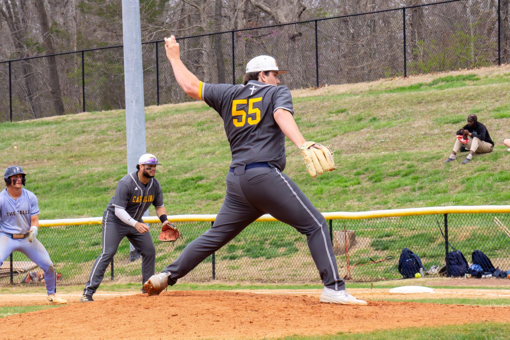 Cameron Gribble pitching