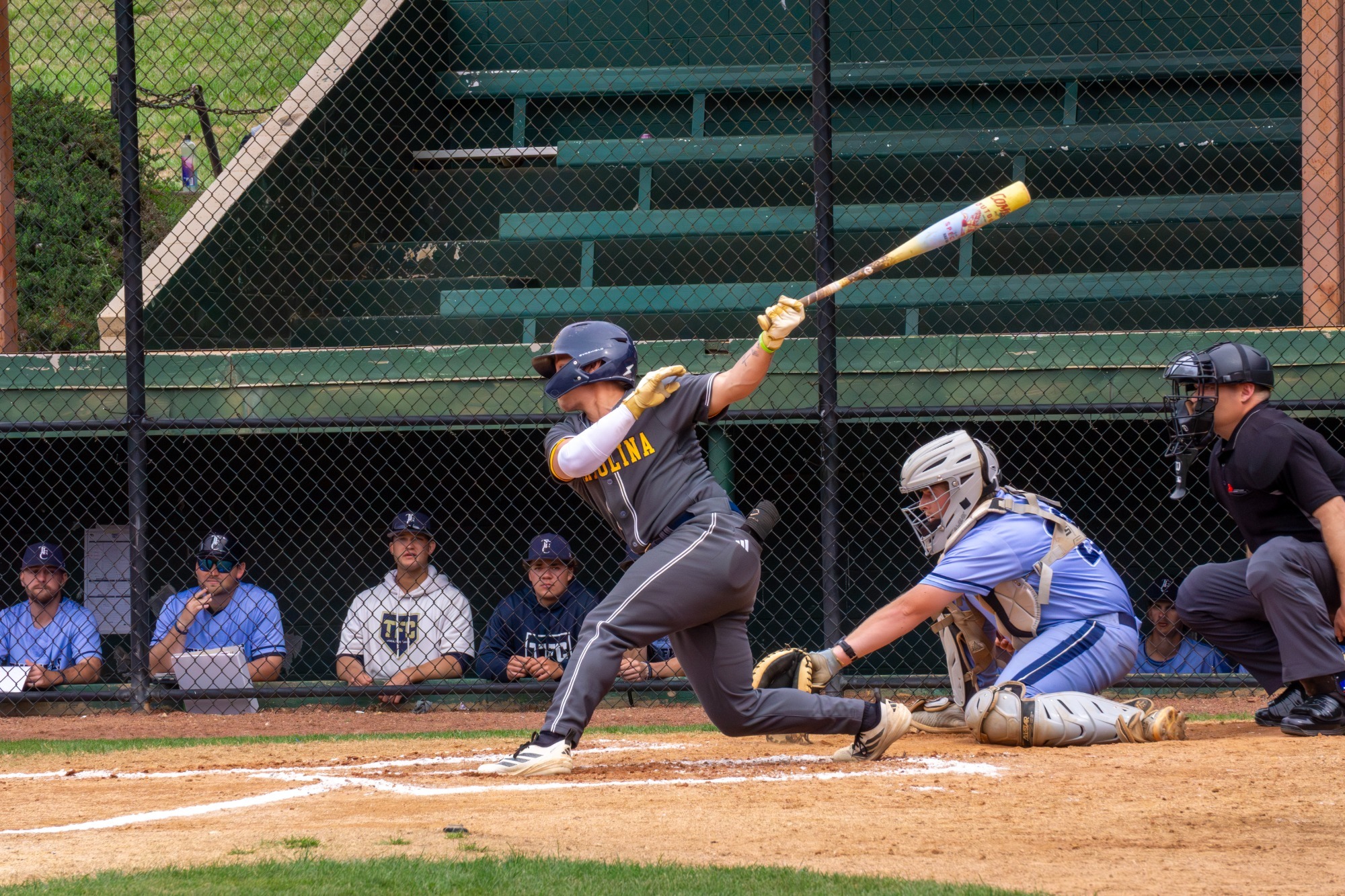 Ty Vespe at bat during  game
