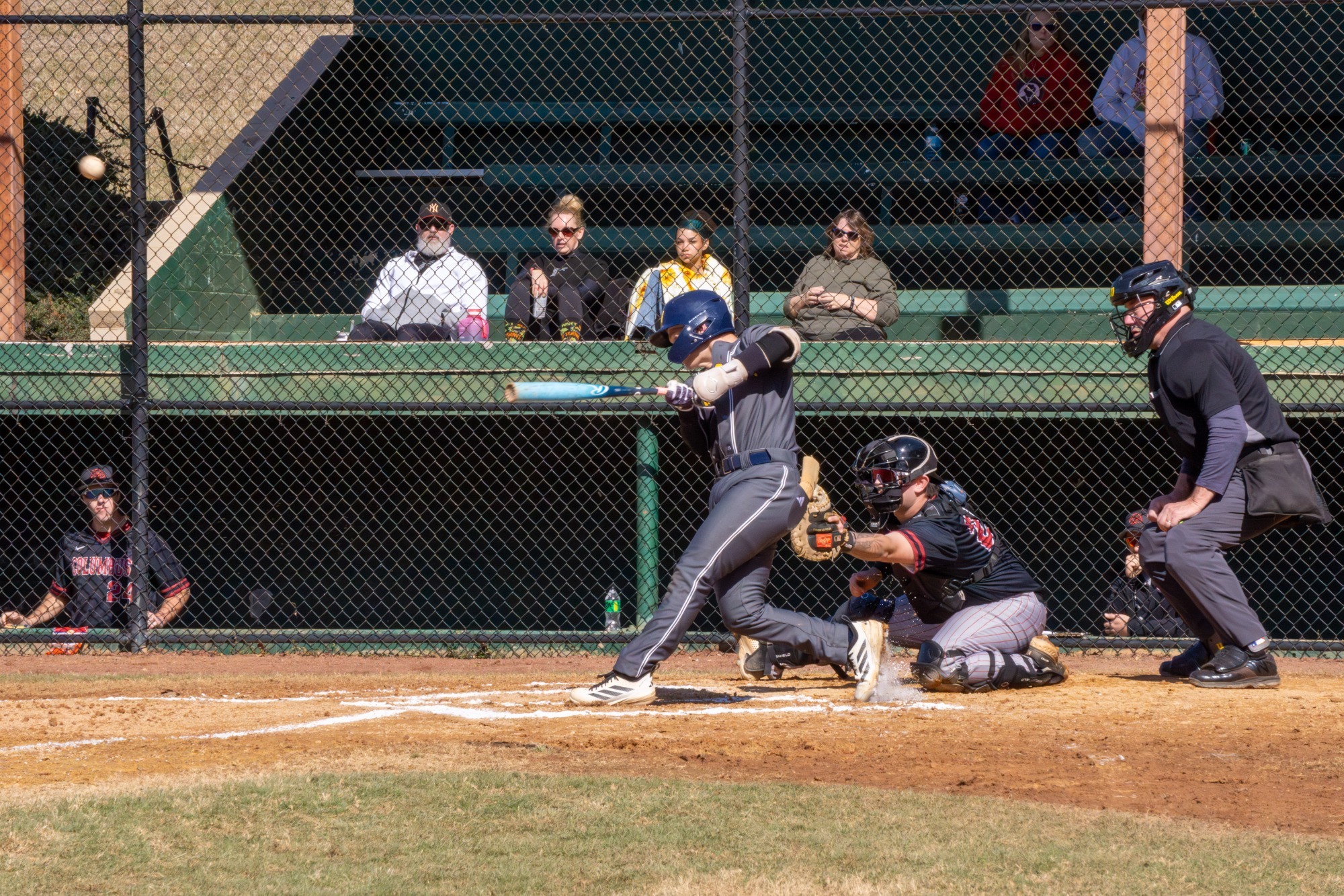 Chandler Smithart hitting