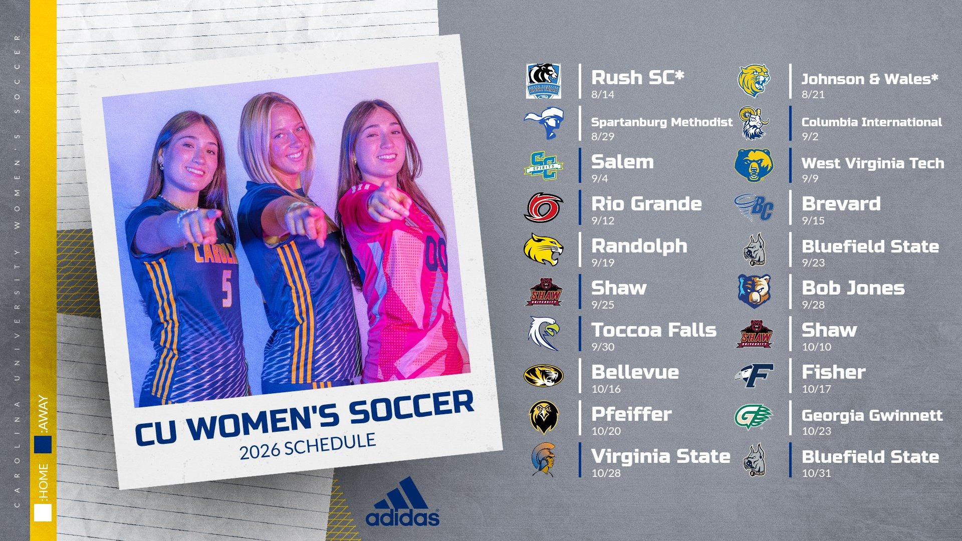 2026 WSOC Schedule