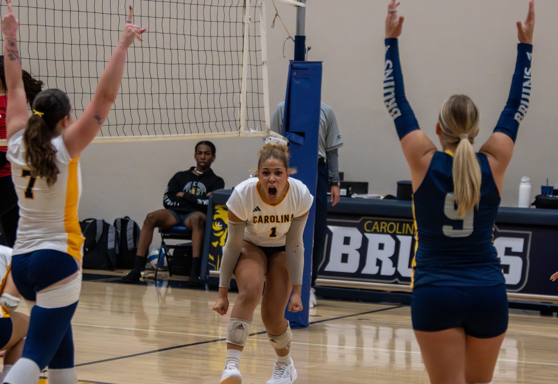 Celebrating after a point