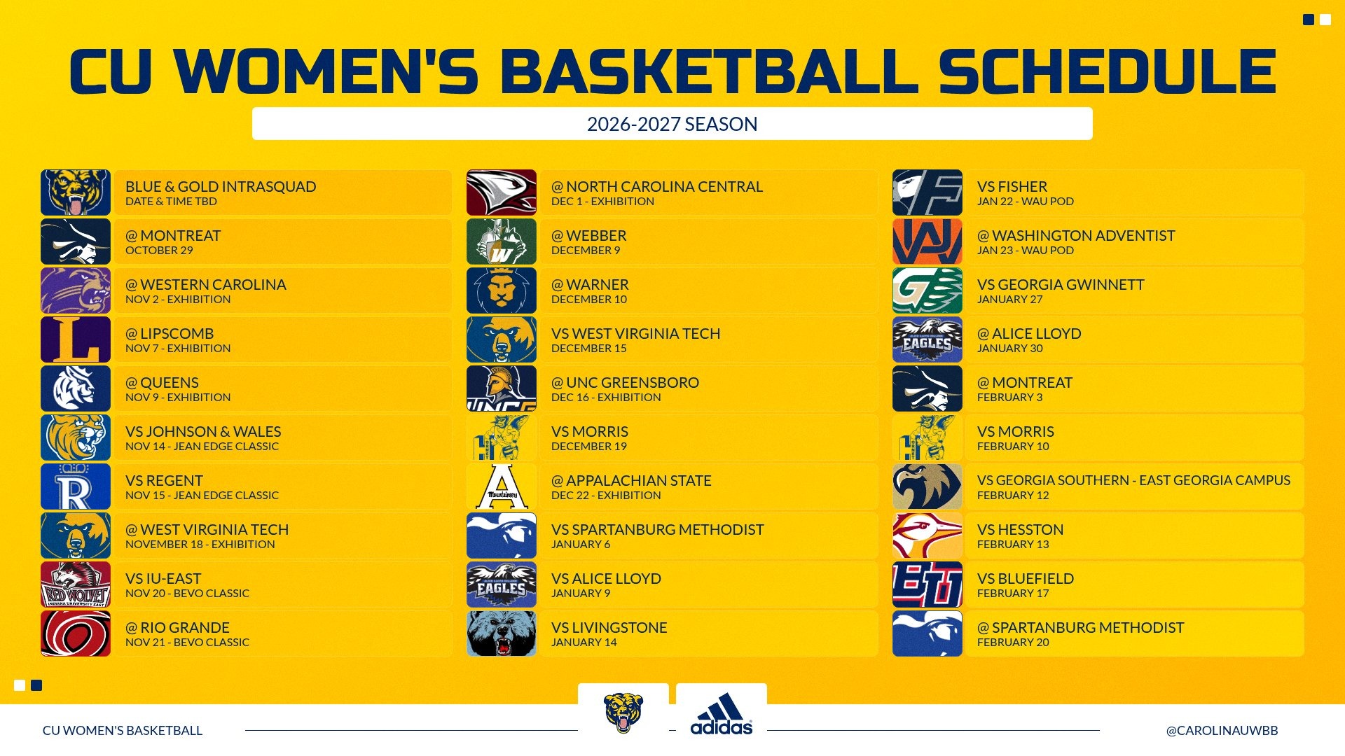 26-27 WBB Schedule