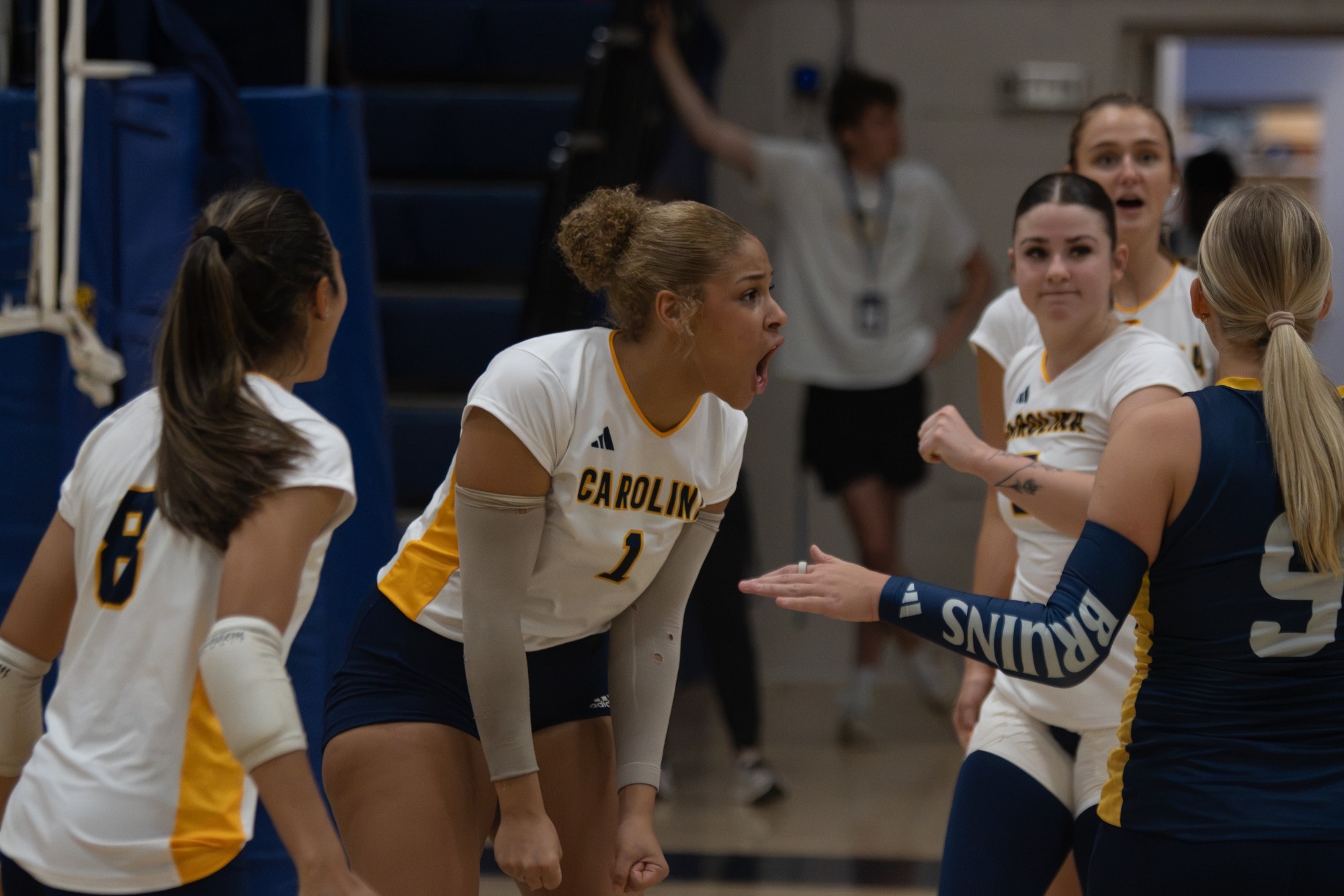 Celebration after getting a point
