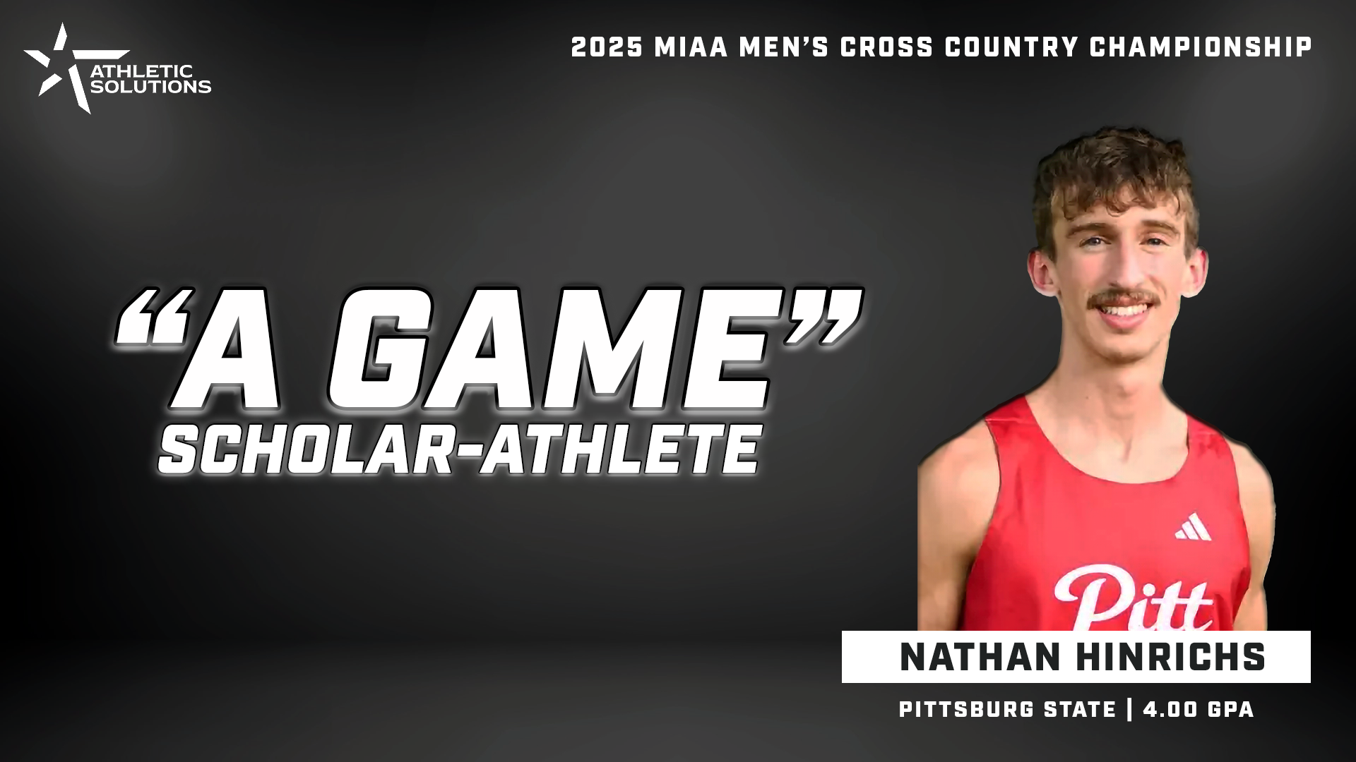 2025 MIAA A Game Scholar - Nathan Hinrichs