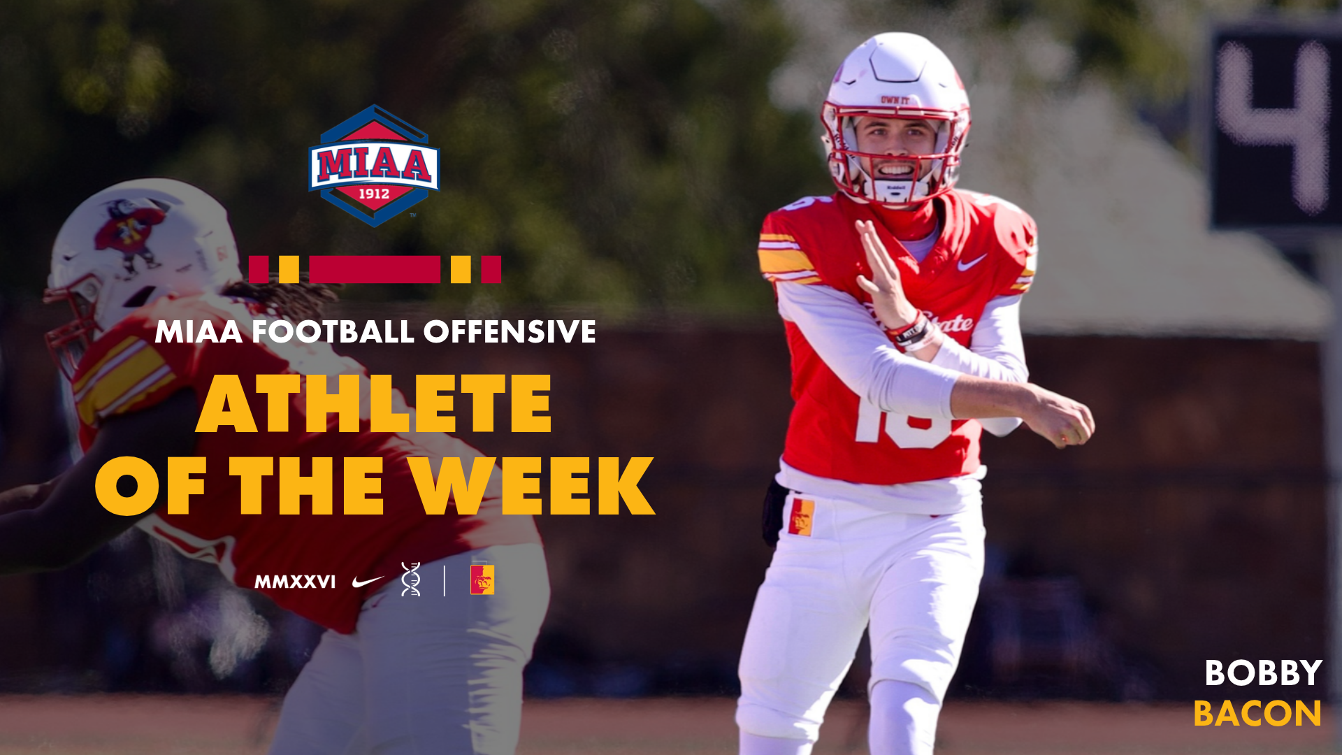 Bobby Bacon - MIAA Offensive POW Image