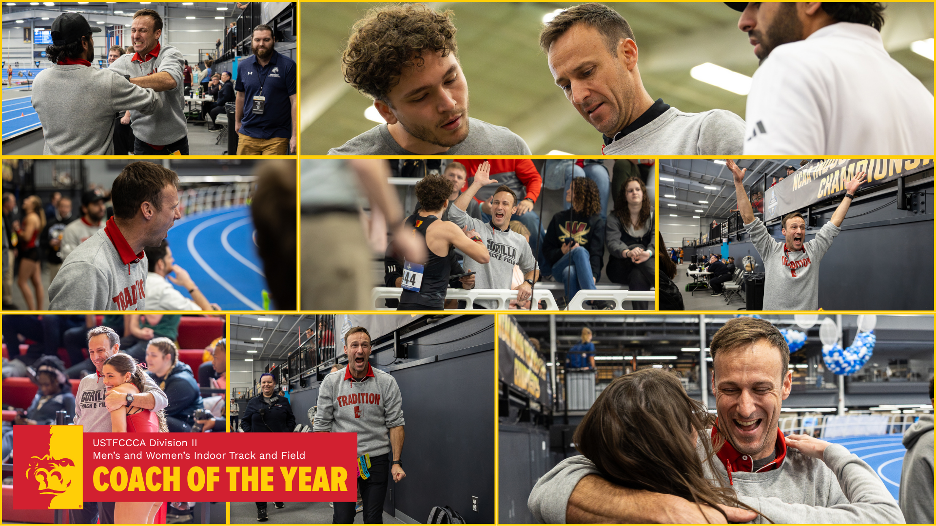 Kyle Rutledge USTFCCCA Division II Indoor Coach of the Year