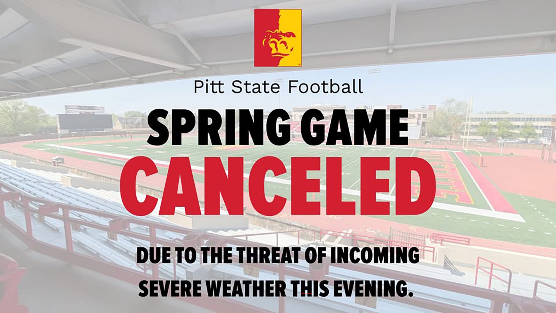 2026 Spring Football Game Canceled Image