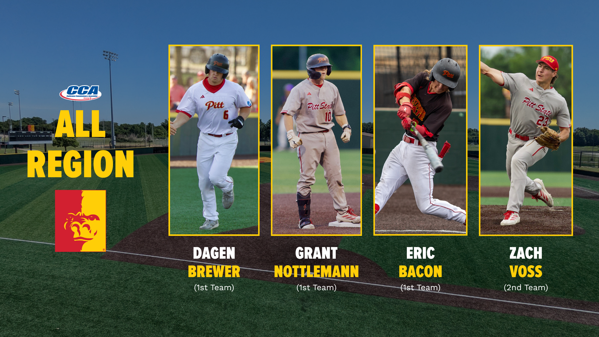 D2CCA Baseball All-Central Region Team Image