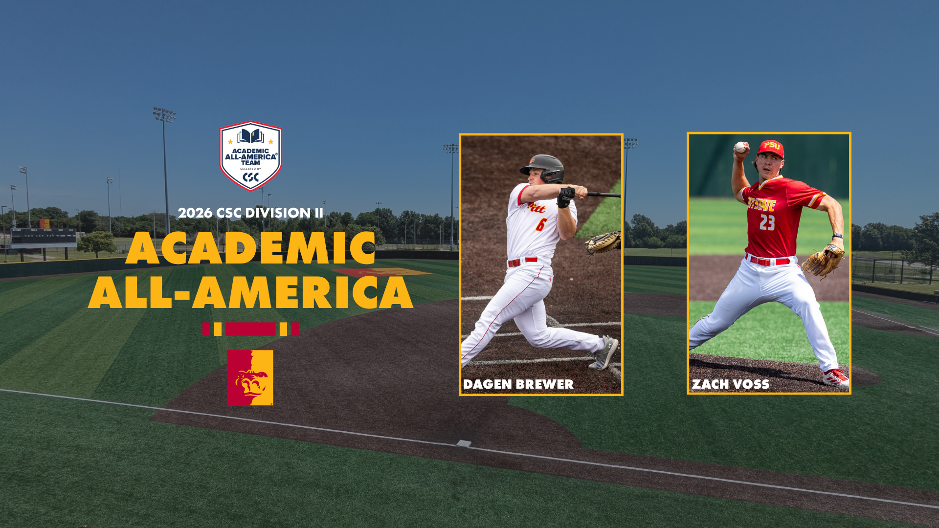 Dagen Brewer Zach Voss 2026 Academic All American