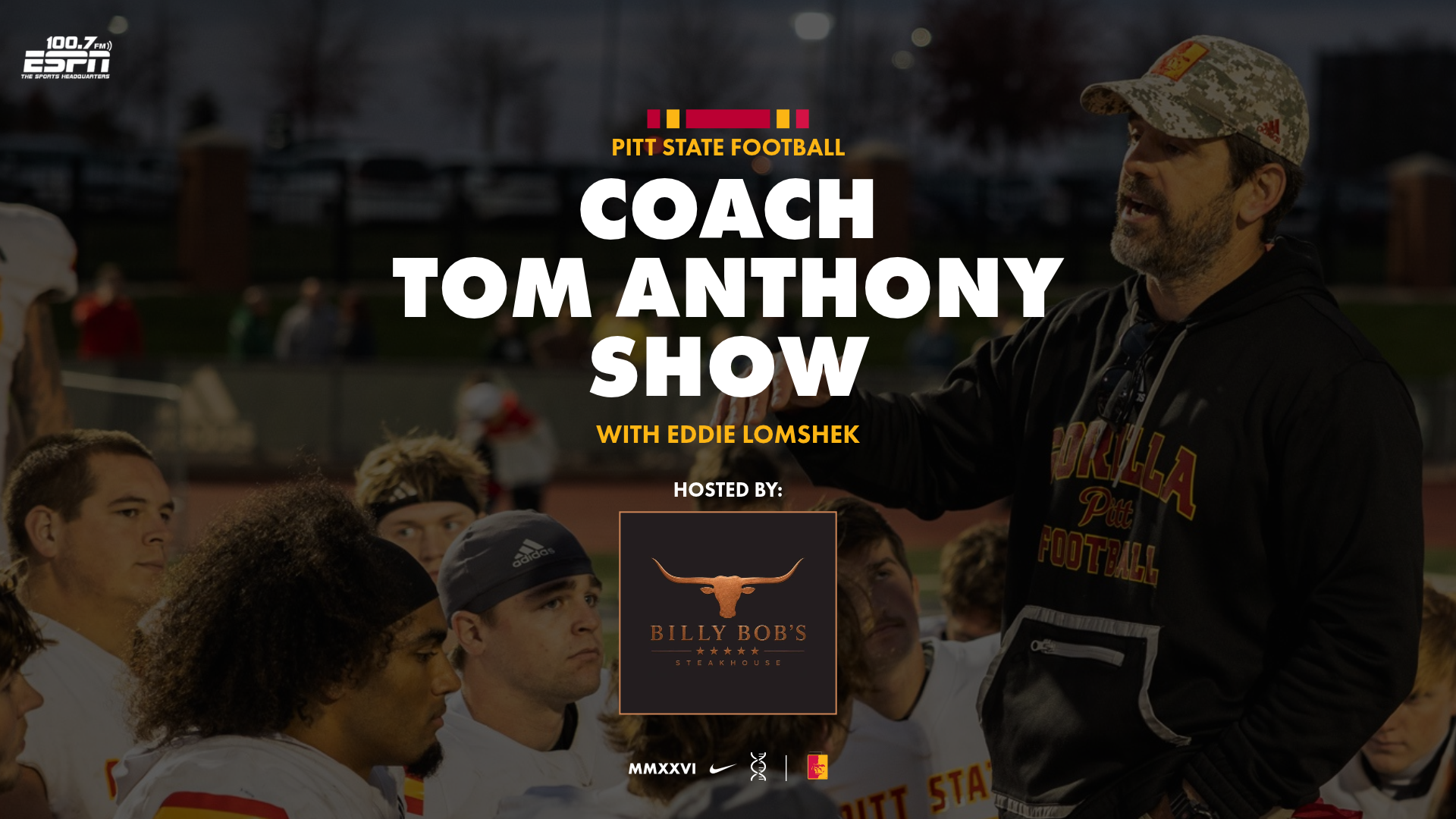Graphic showing coach Tom Anthony in the background with the text reading 