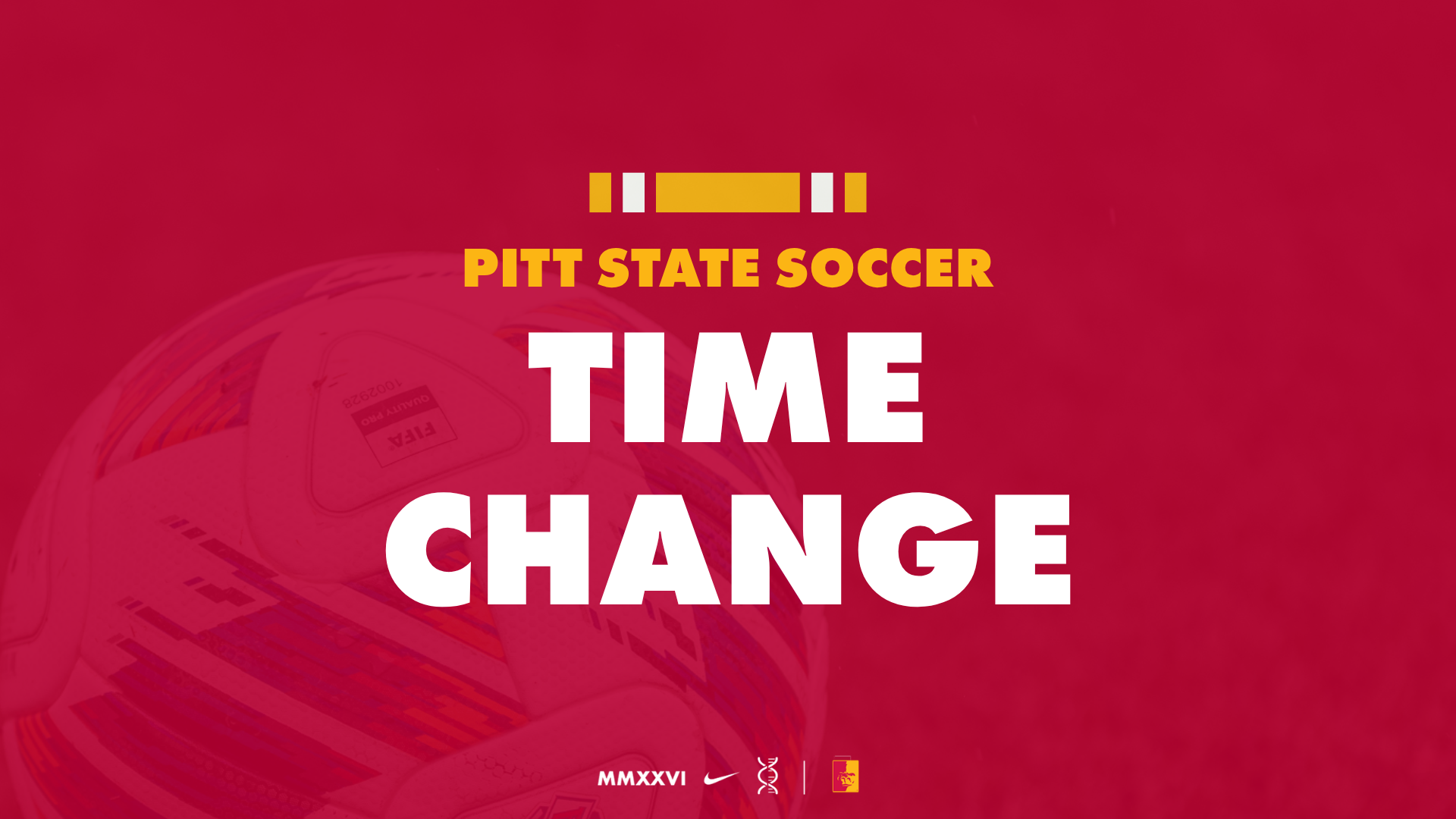 Soccer Time Change Graphic