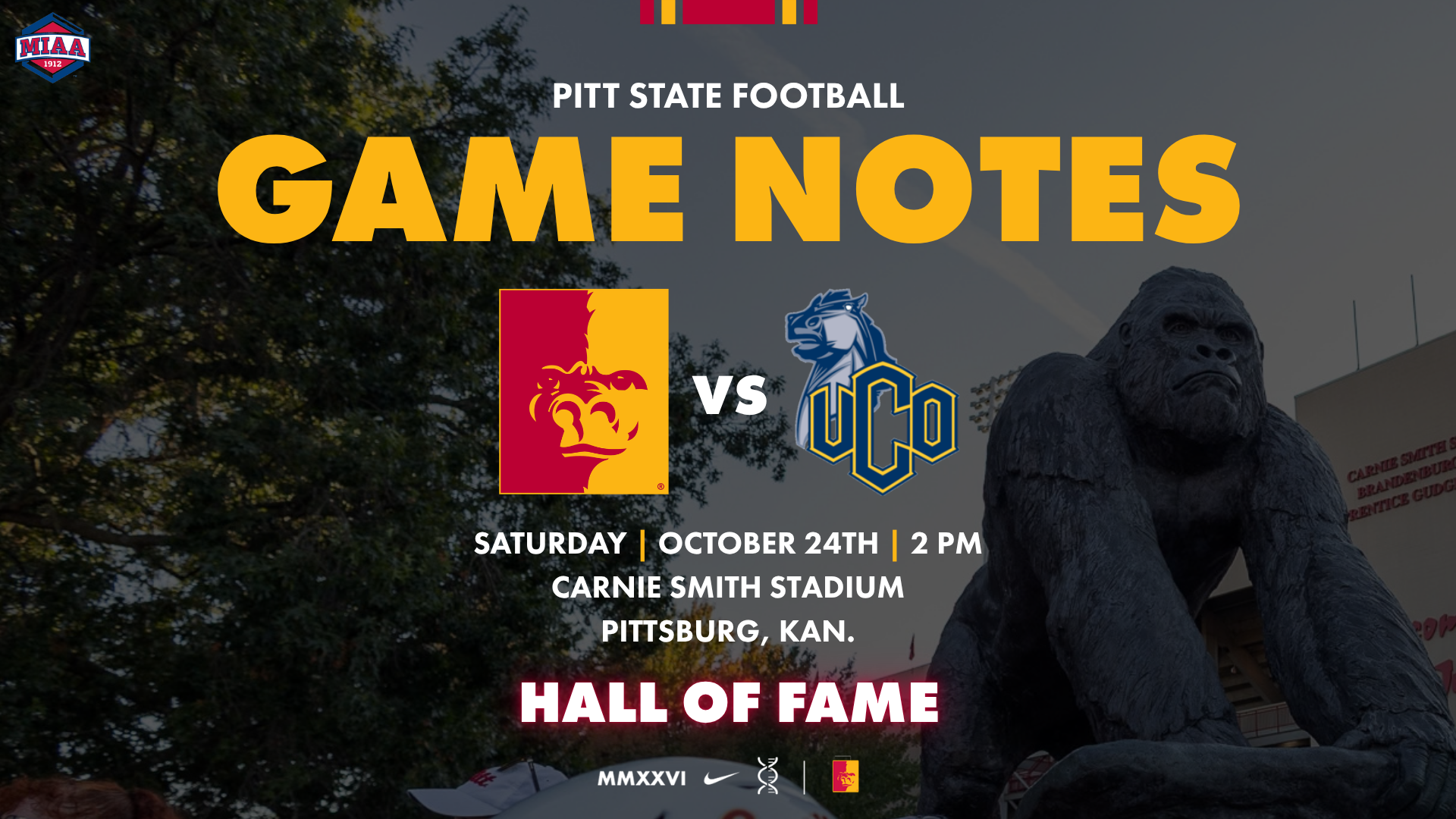 2026 Football Game Notes vs UCO