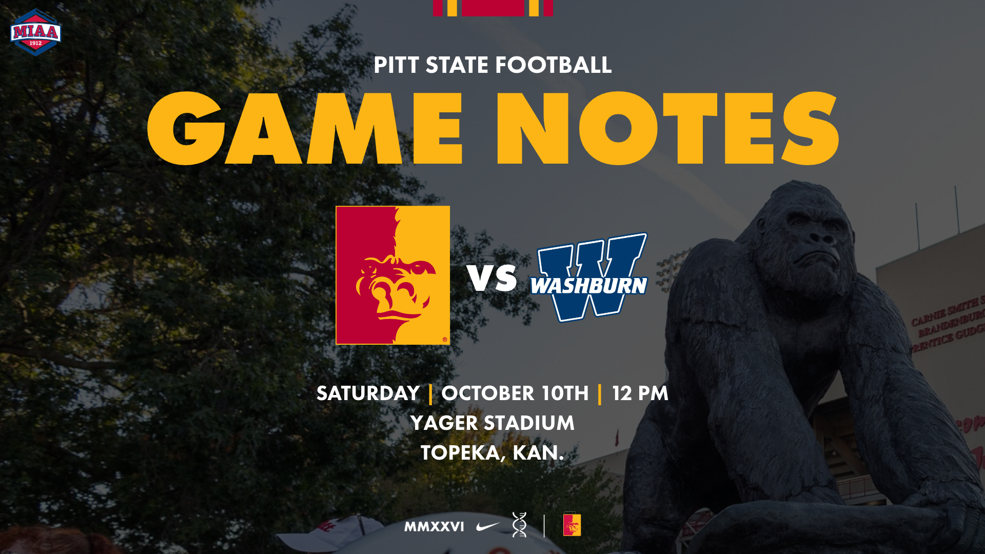 2026 Football Game Notes vs WU