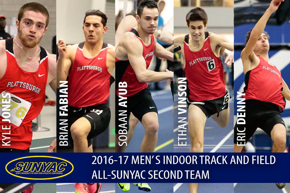 Five Cardinals Named to AllSUNYAC Men's Indoor Track and Field Second