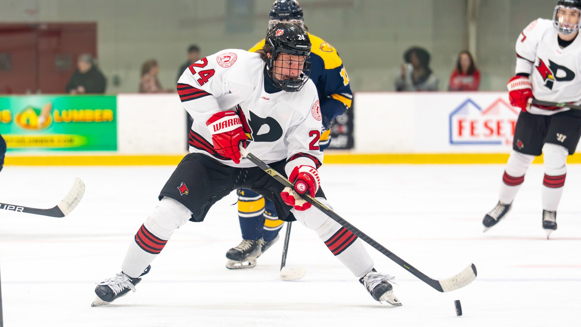 Charlie Burchfield Conrtolling the Puck