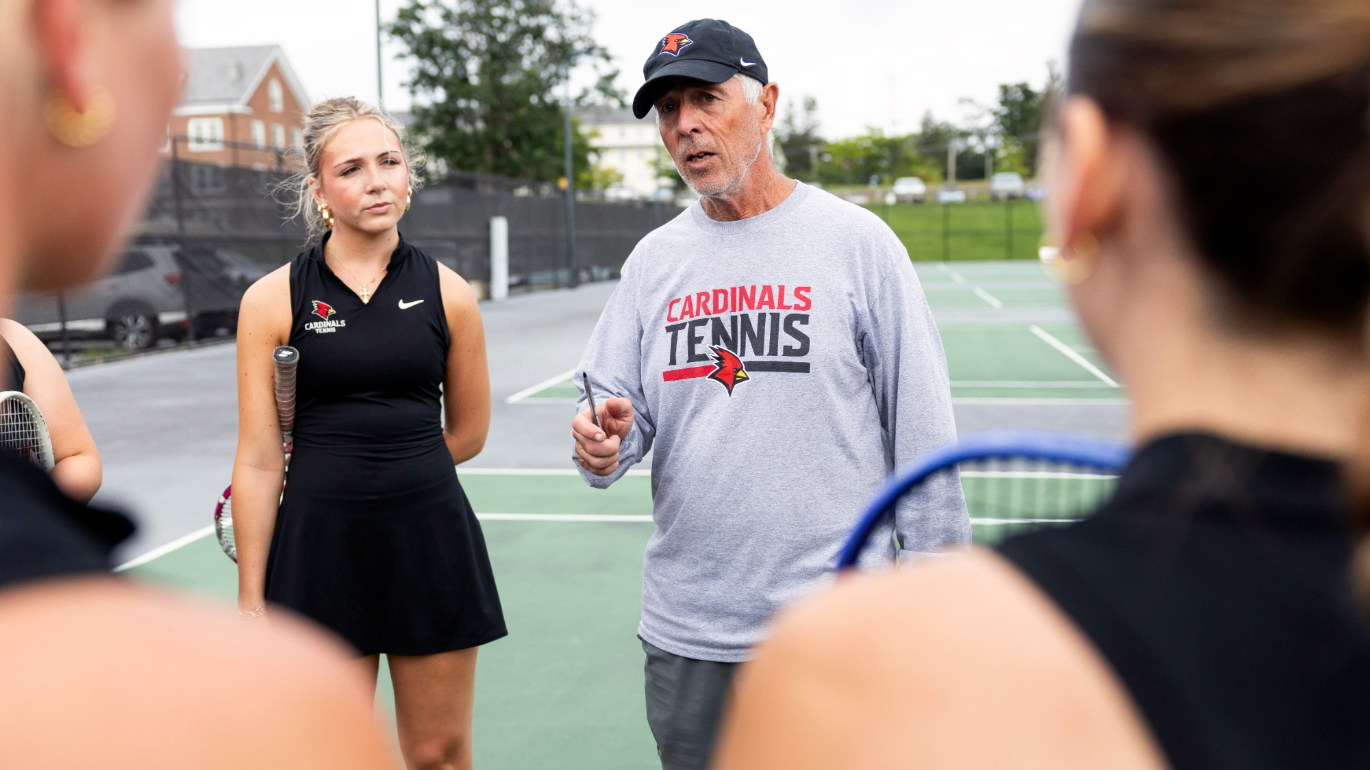 Chris Waterbury Coaching before match