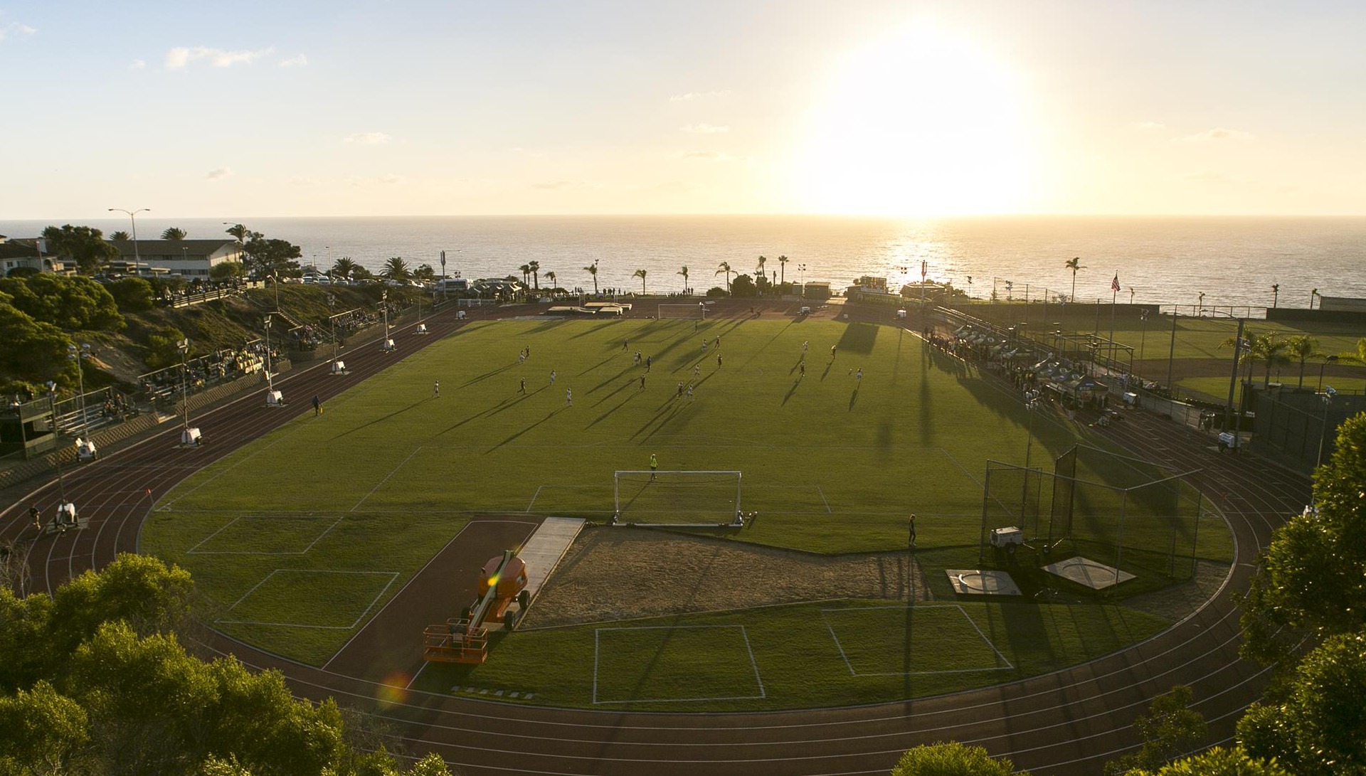 Soccer Field at Sunset