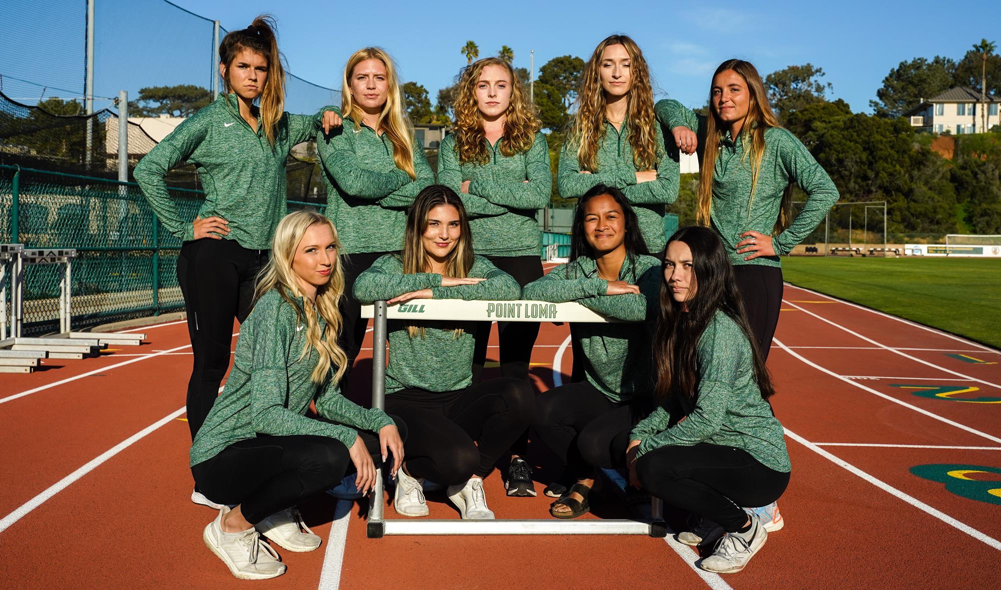 2020 Track & Field Senior group shot on the track
