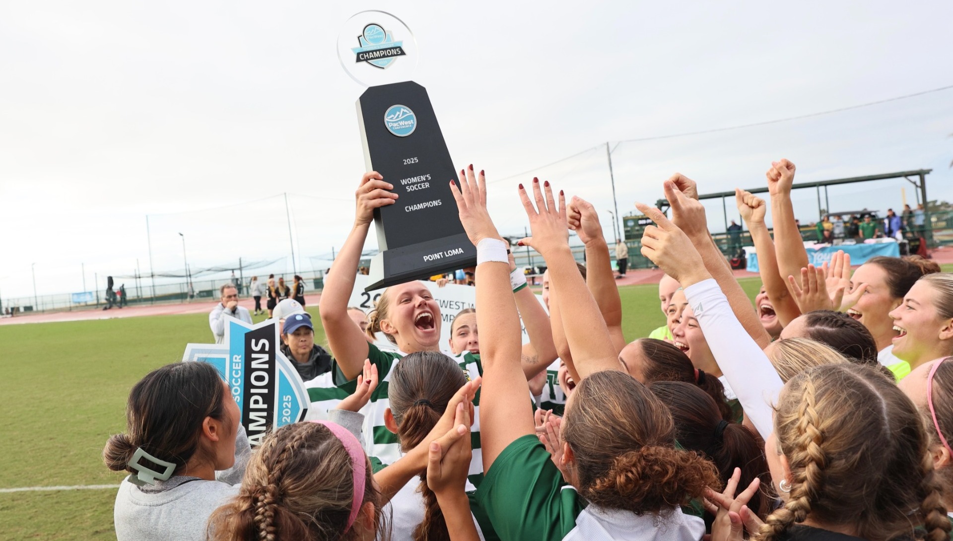 PLNU Women's Soccer PacWest Tournament champions