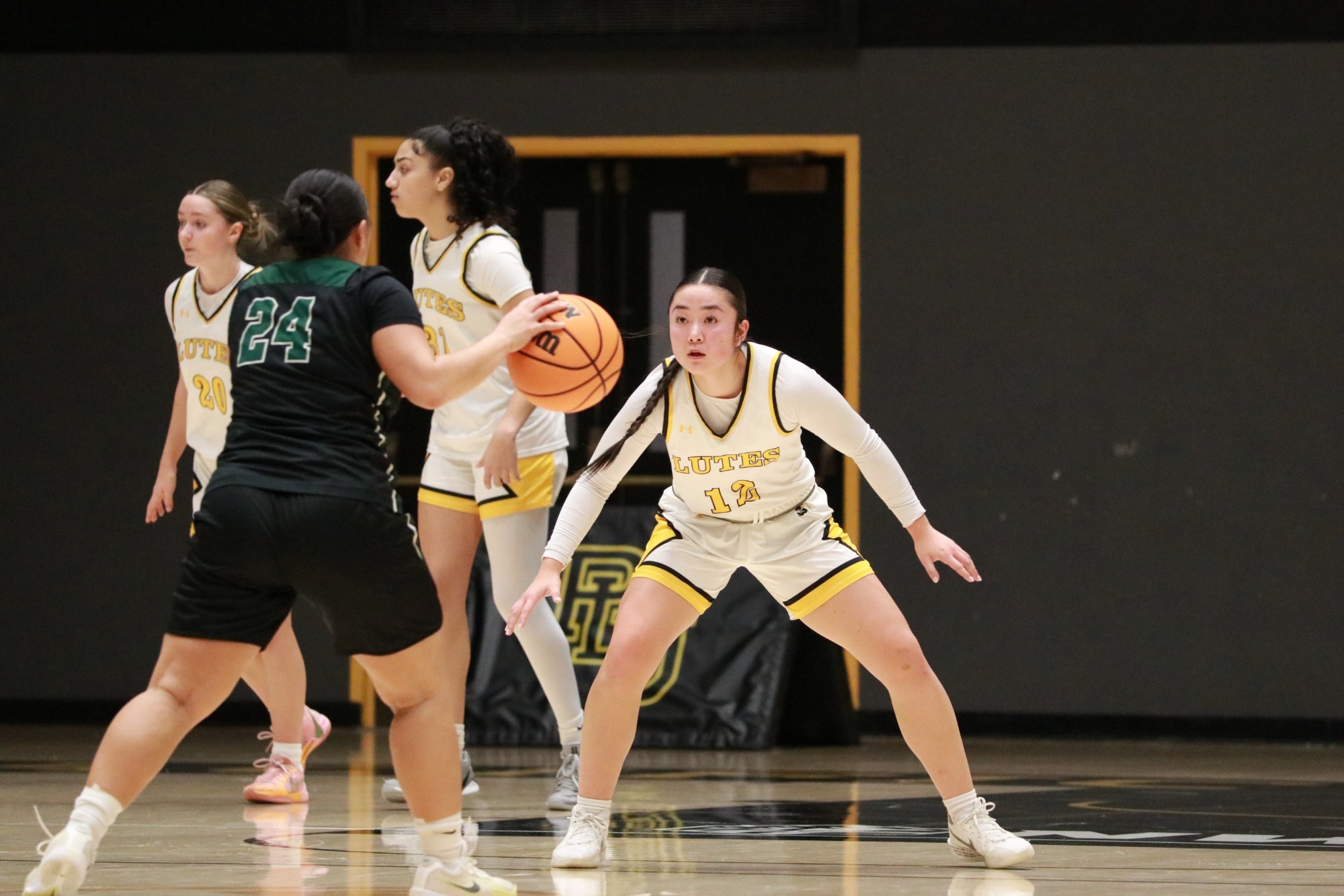 Emi Wada playing defense