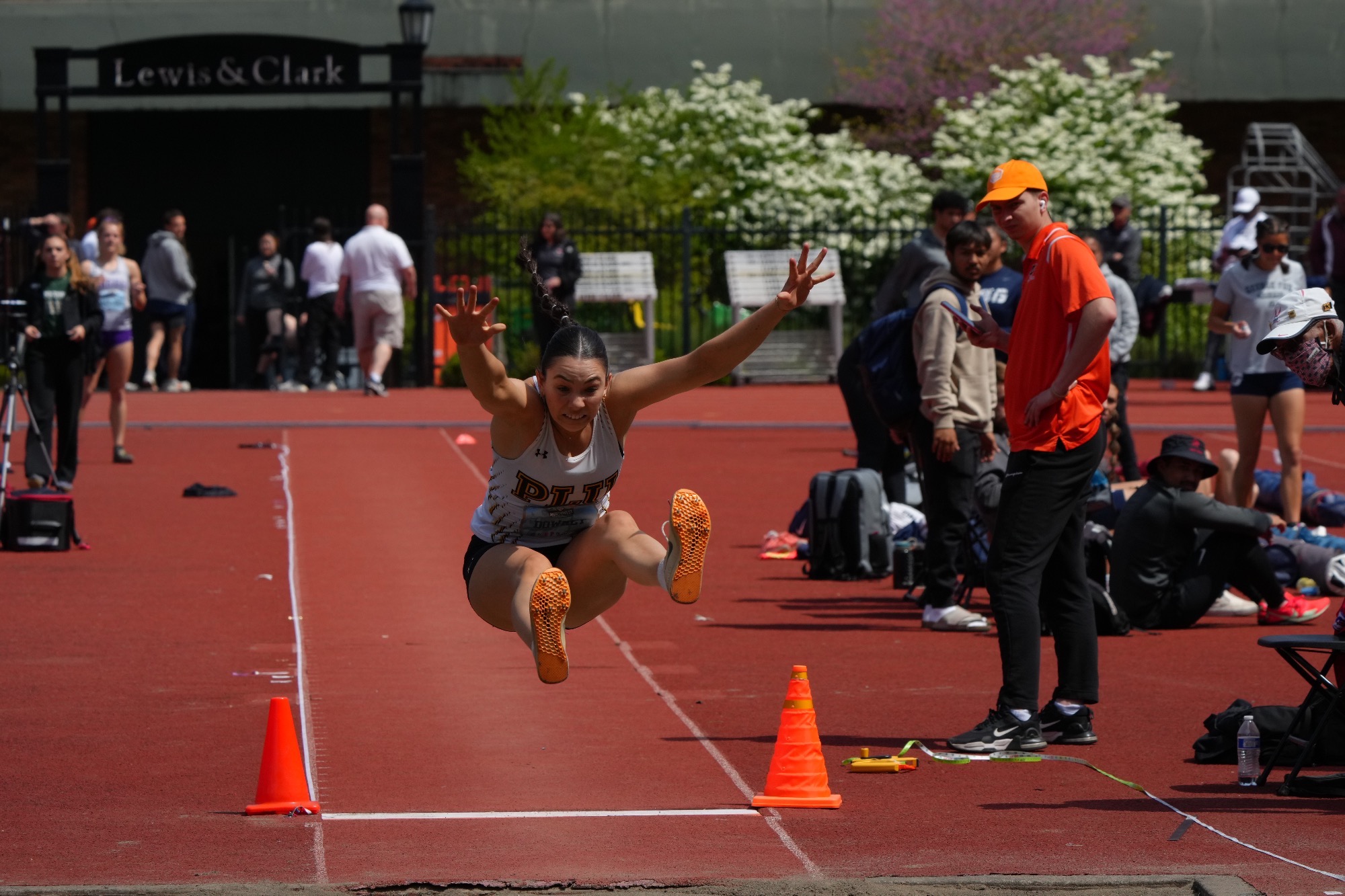 Madison Downey long jump at NWC Championships