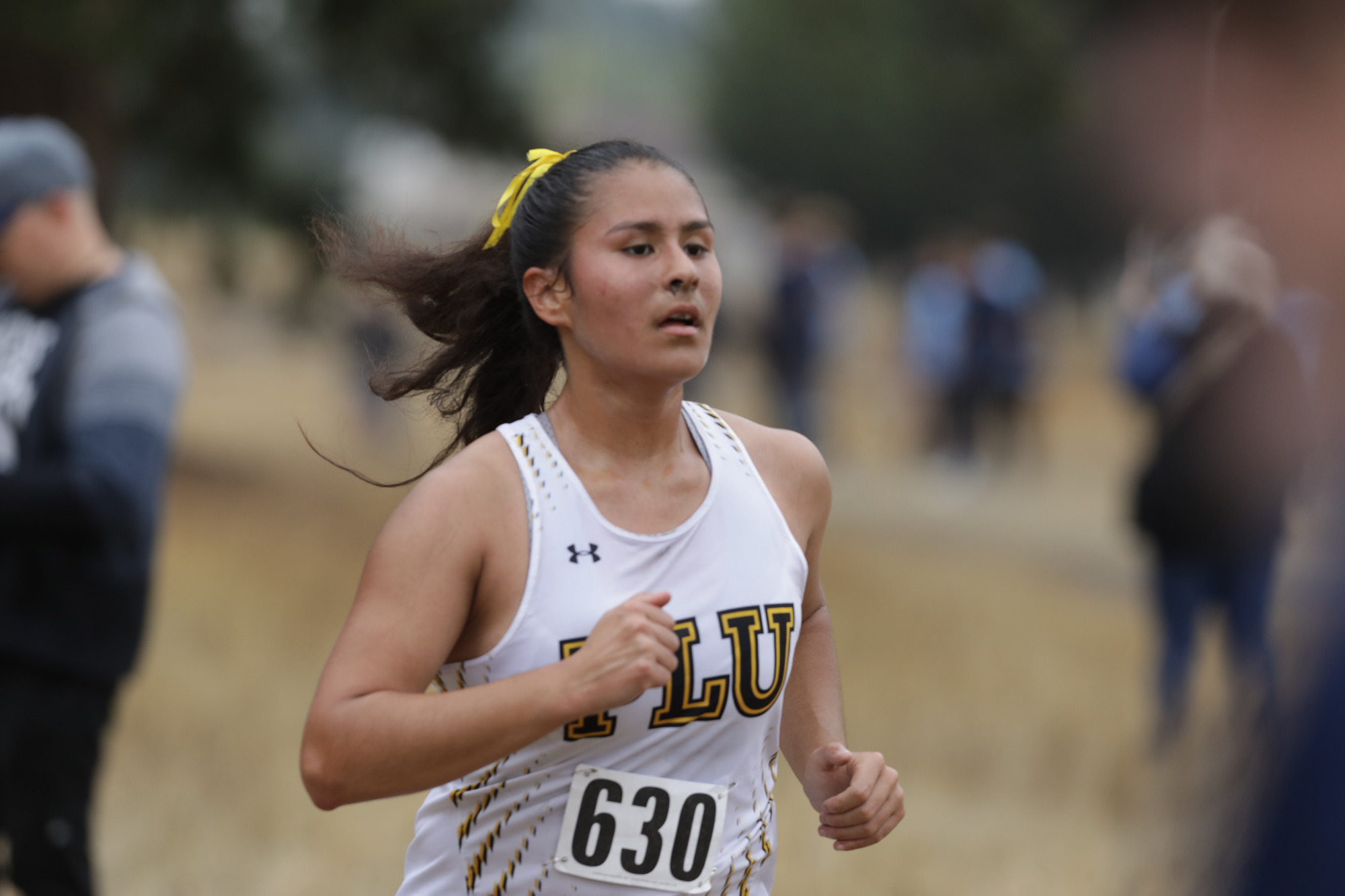 Rachel Rosario running at PLU Invite
