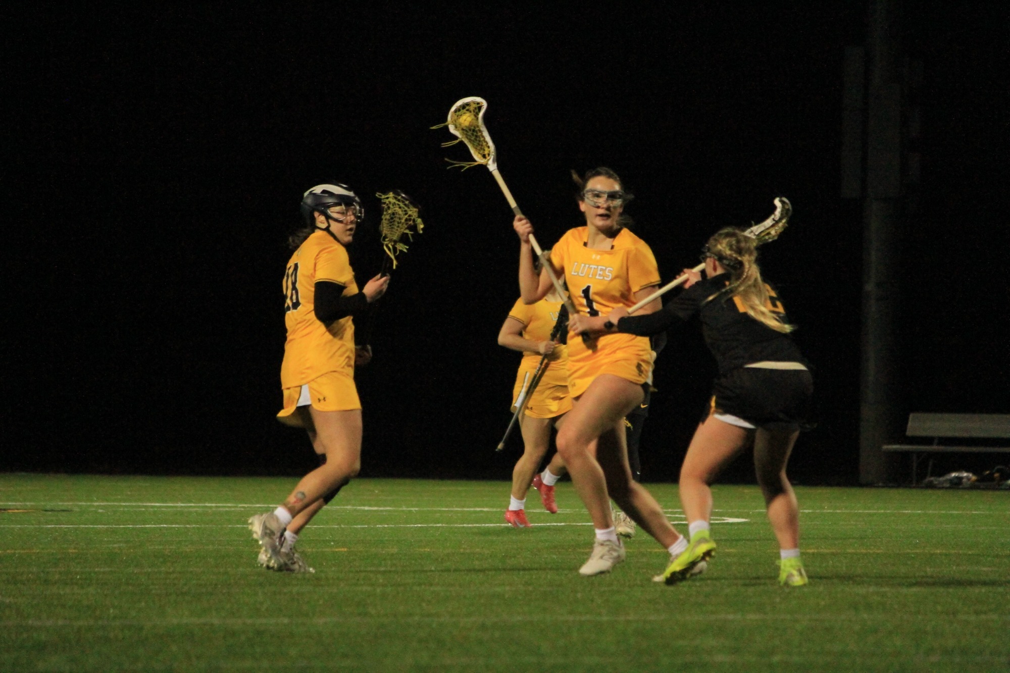 Paige Hackman attacks and moves the offense