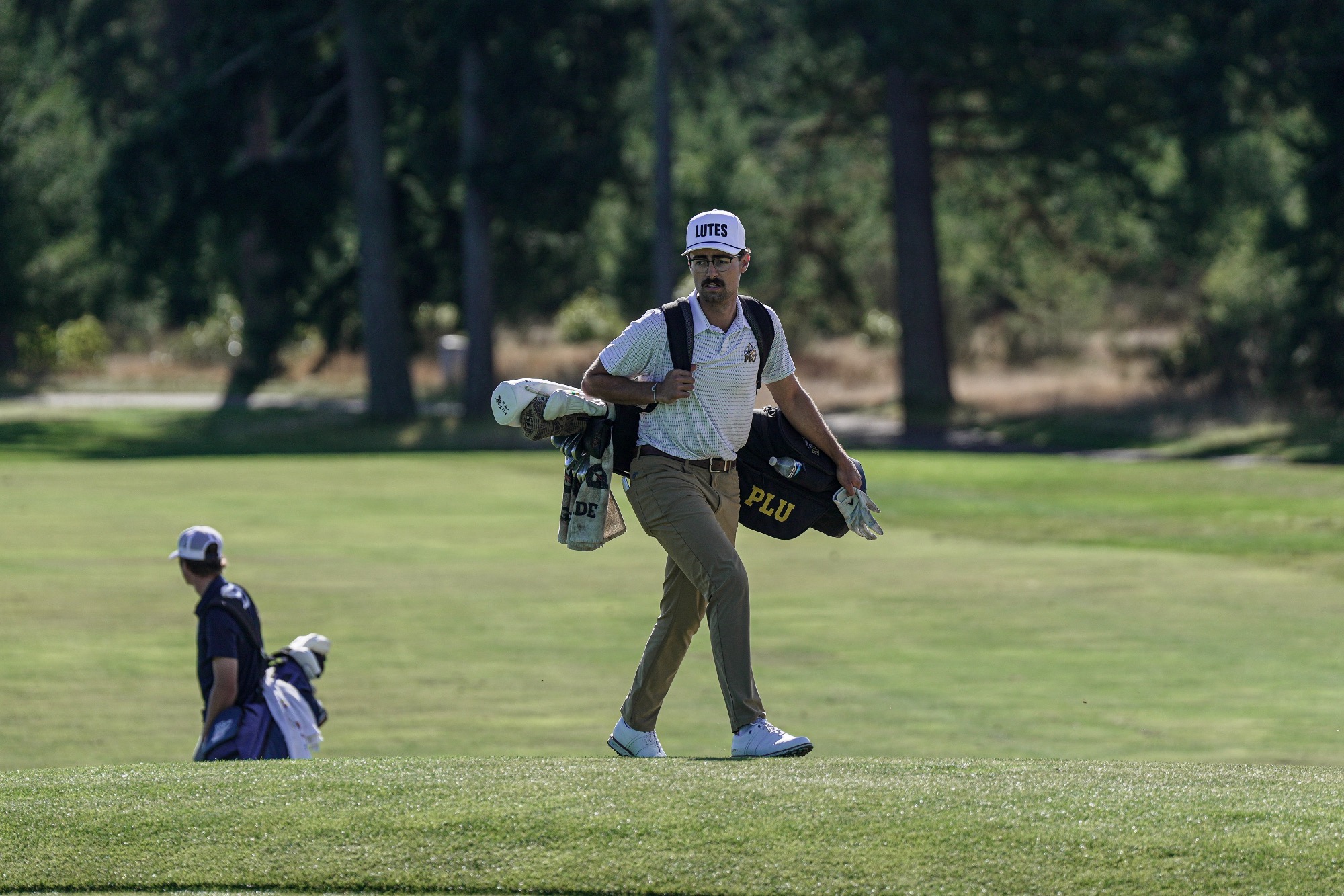 Koen Solis at the PLU Invite at the home course