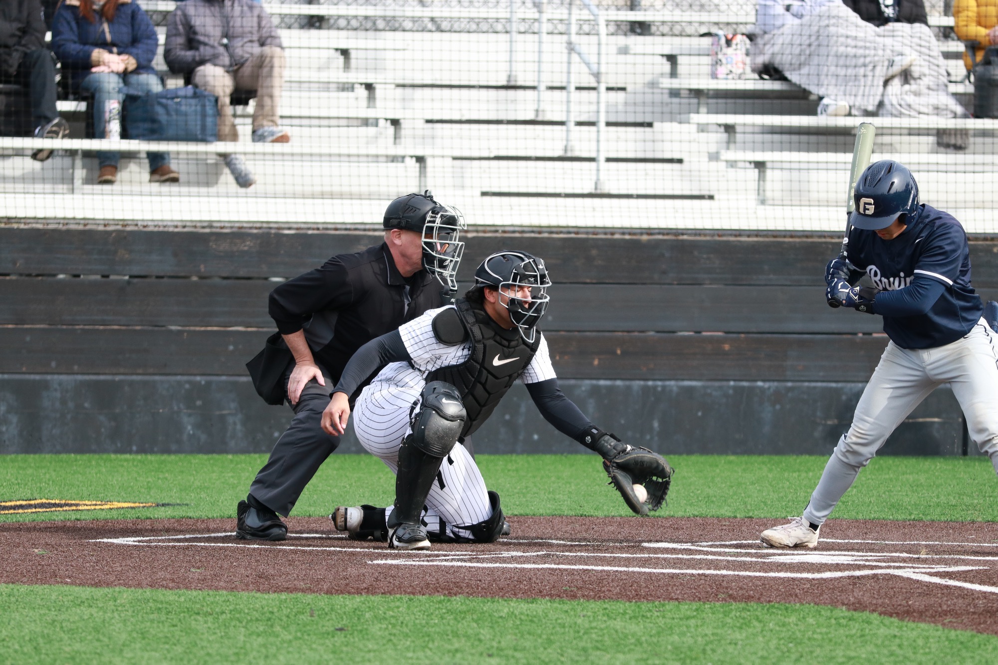 Kalbe McNeely catching for the Lutes vs GFU