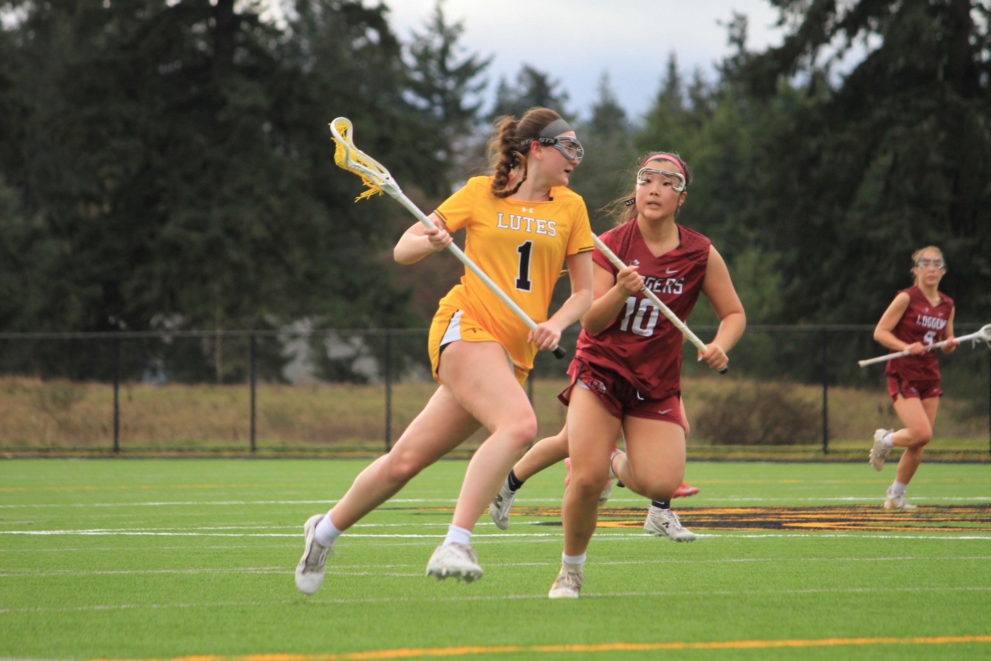 Hackman driving to goal